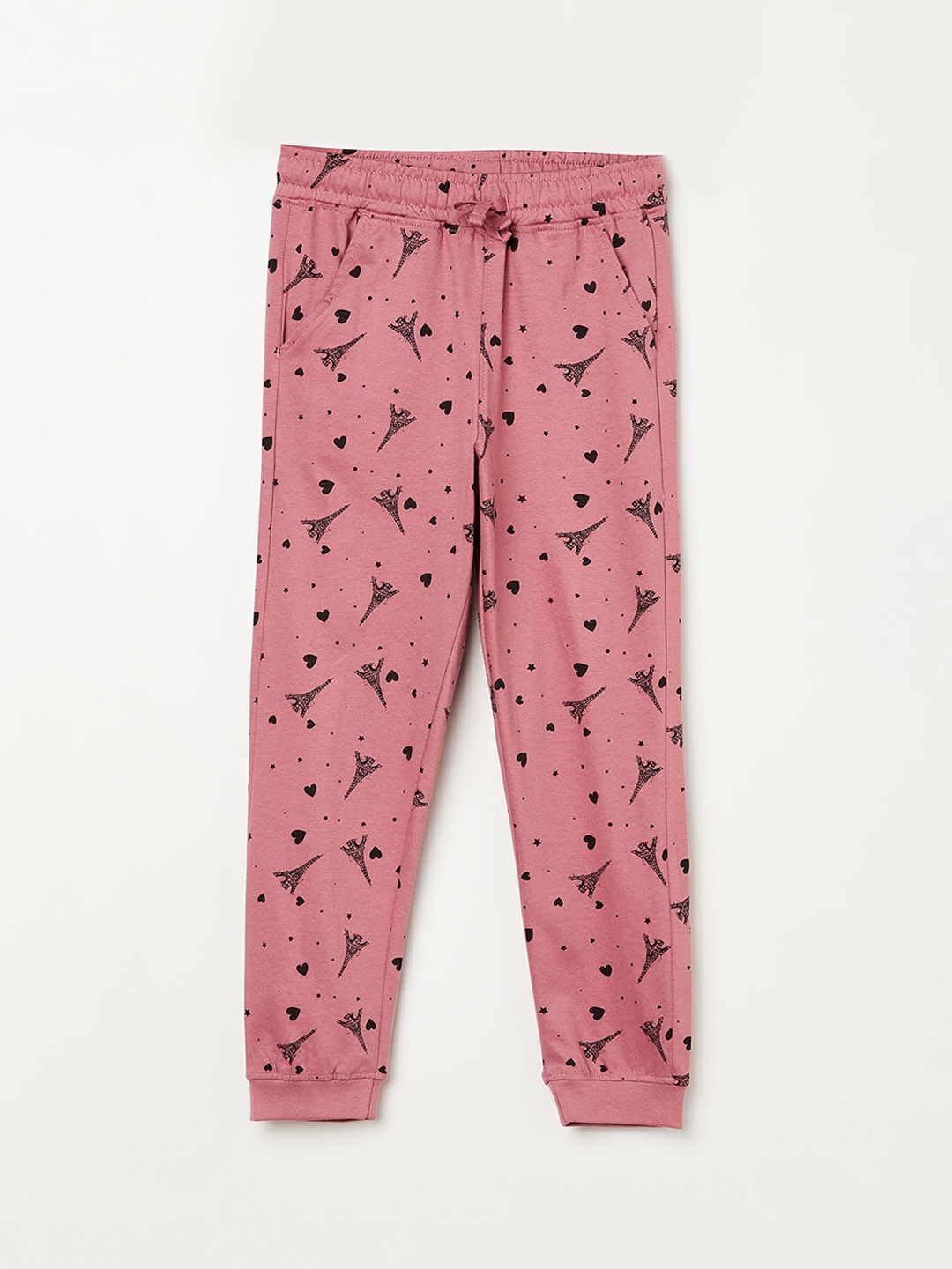 

Fame Forever by Lifestyle Girls Pink Printed Track Pants