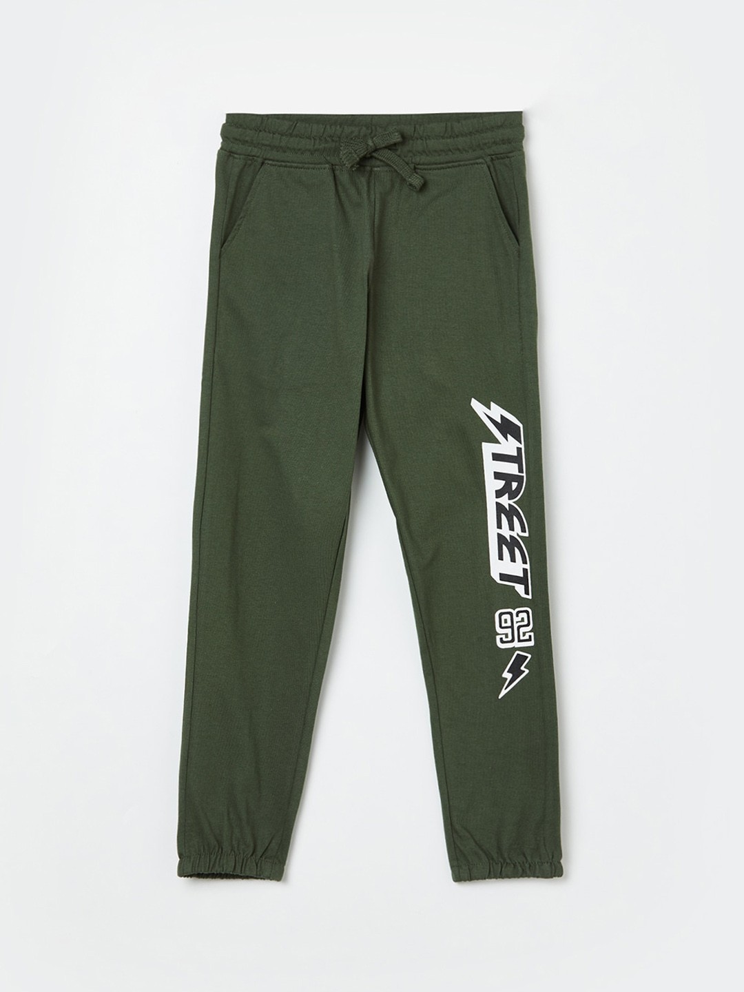 

Fame Forever by Lifestyle Boys Olive Solid Track Pants
