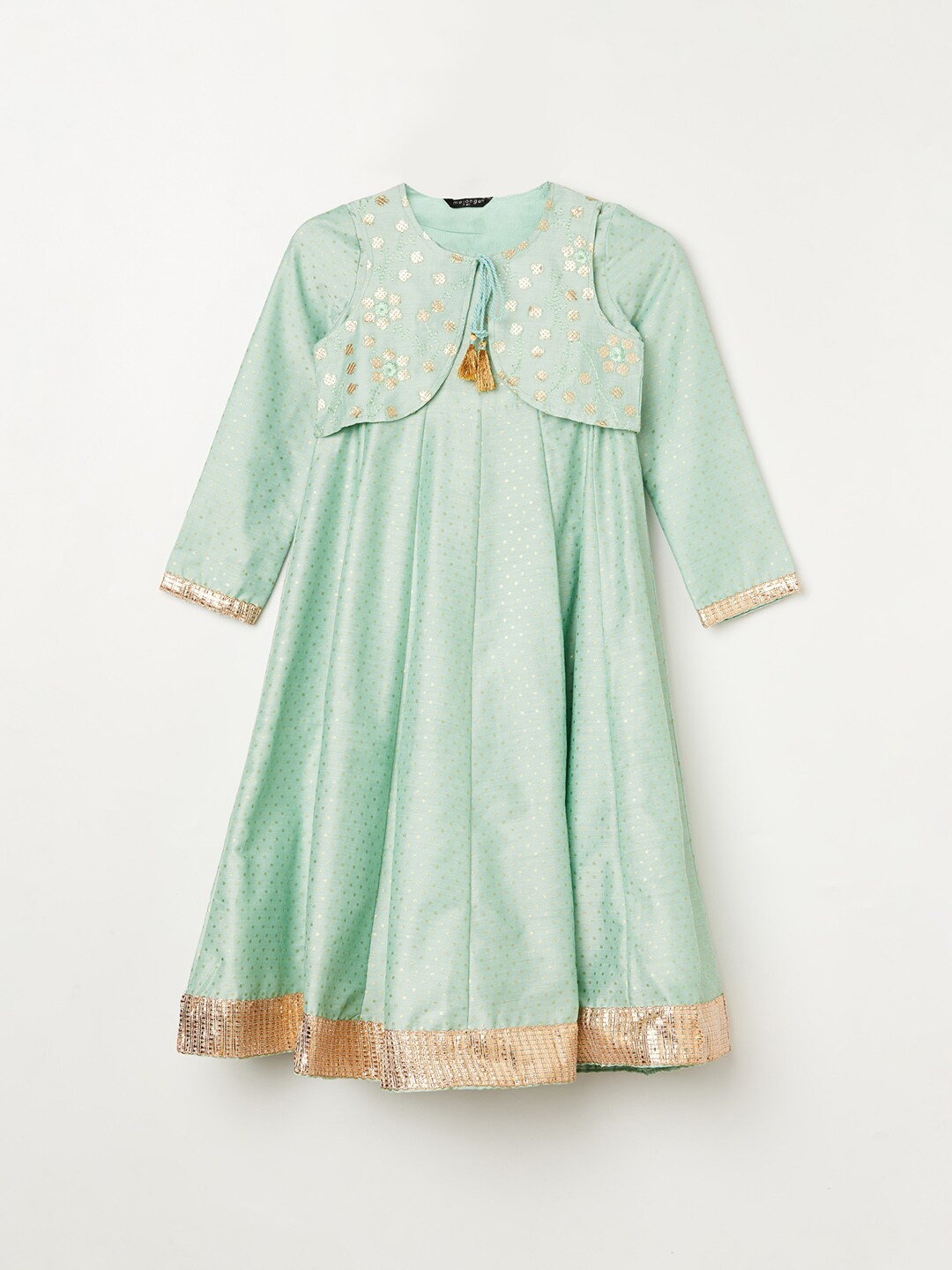 

Melange by Lifestyle Girls Green A-Line Dress