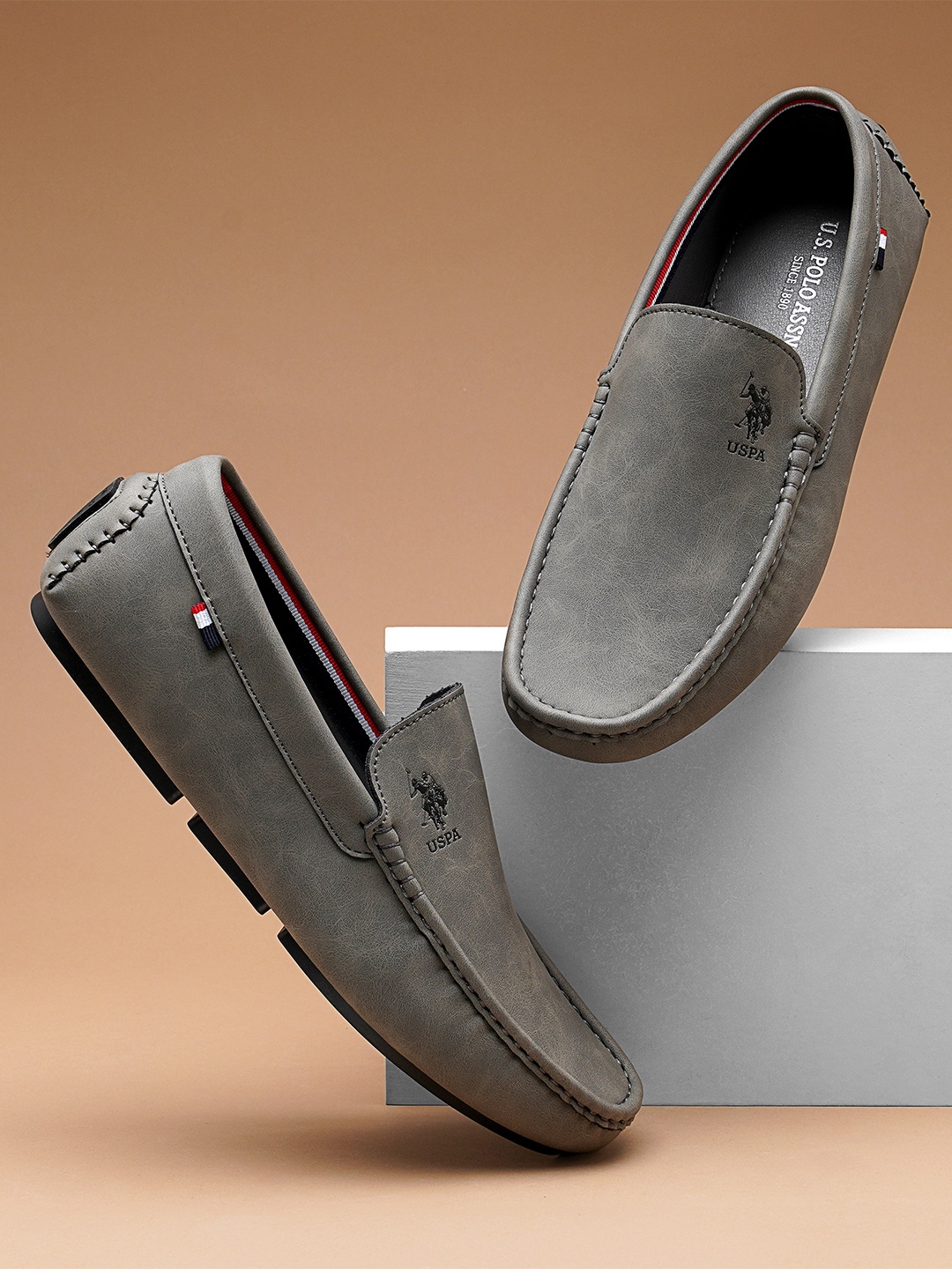 

U.S. Polo Assn. Men Grey AARON 3.0 Driving Shoes