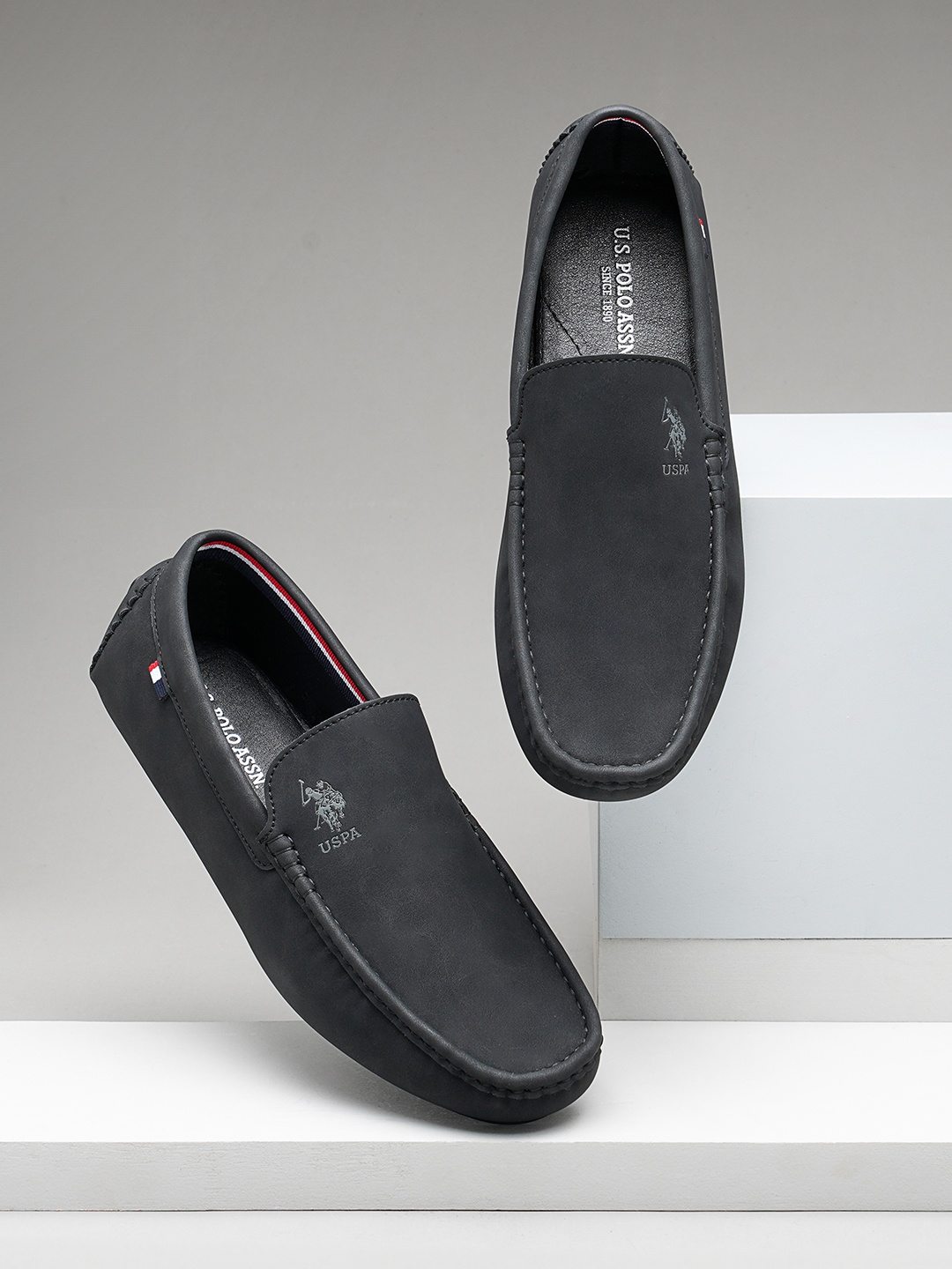 

U.S. Polo Assn. Men Black AARON 3.0 Driving Shoes