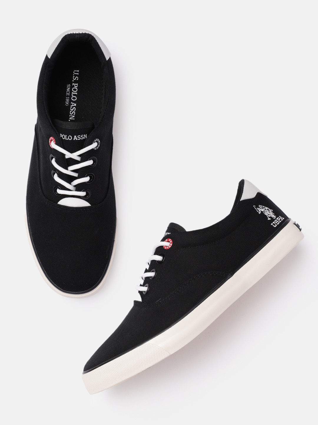 

U S Polo Assn Men Black Sneakers
