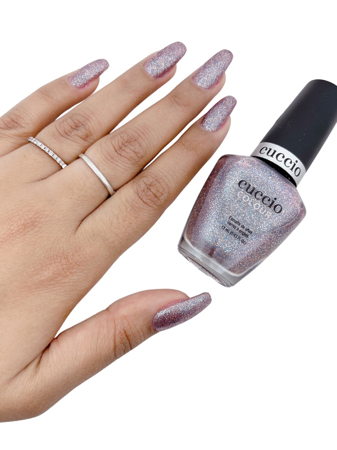 

Cuccio Colour Nail Polish - Sparkle Brighter, Silver