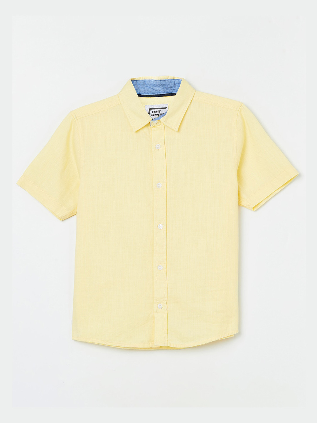 

Fame Forever by Lifestyle Boys Yellow Regular Fit Cotton Casual Shirt