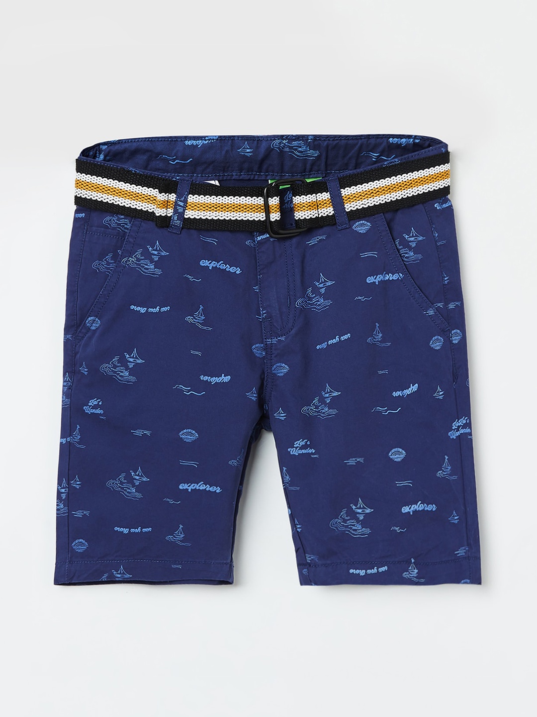 

Bossini Boys Navy Blue Conversational Printed Shorts