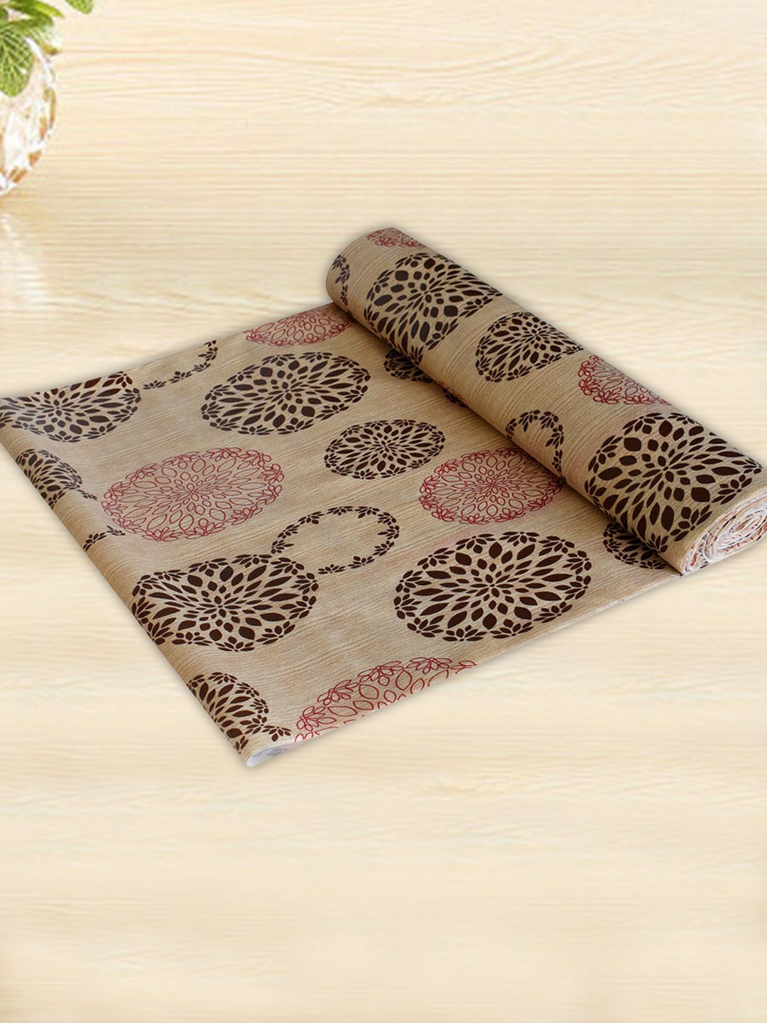 

Kuber Industries Brown & Black Printed Anti Slip Shelf Mat