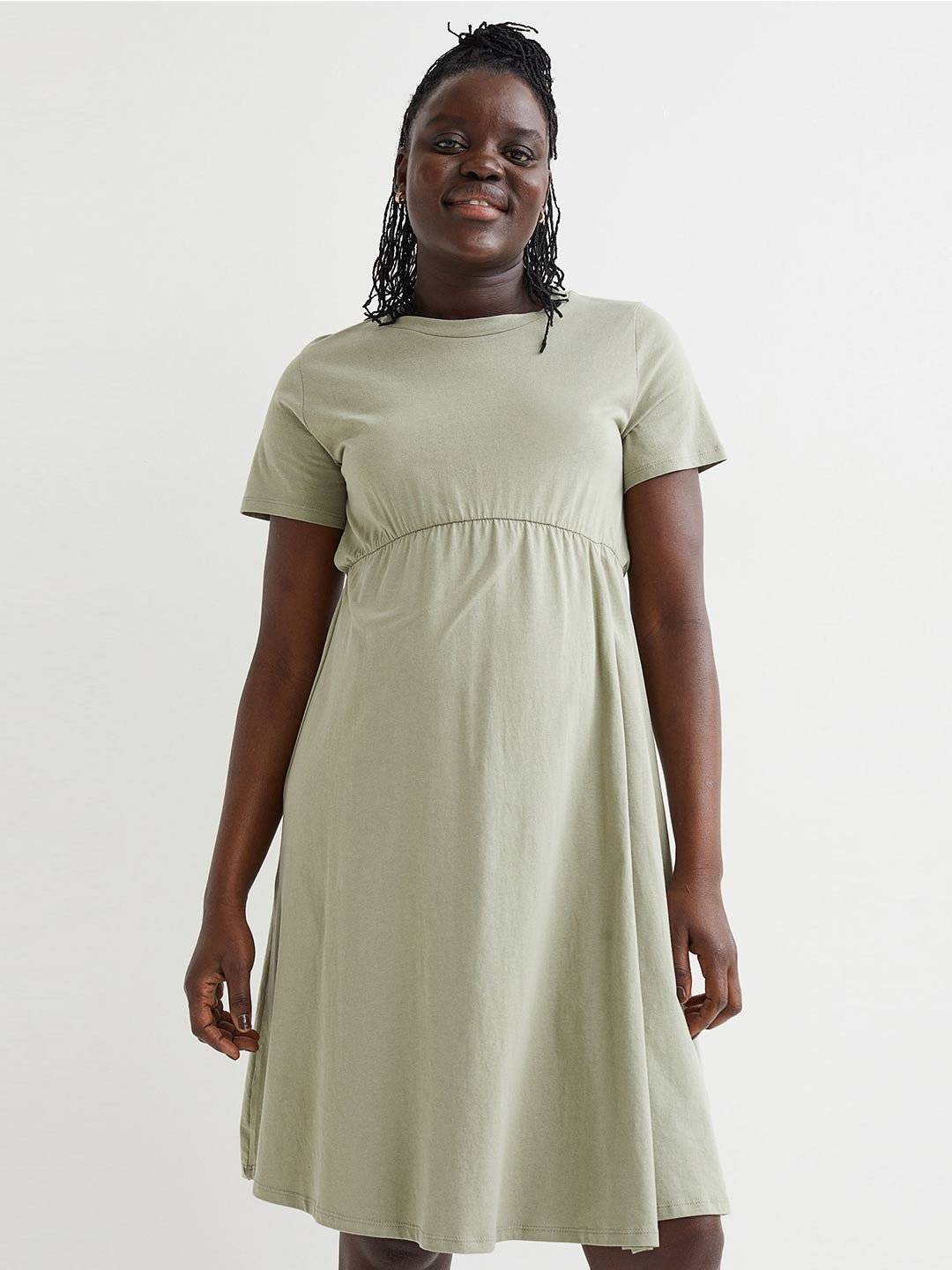 

H&M MAMA Green Cotton Dress