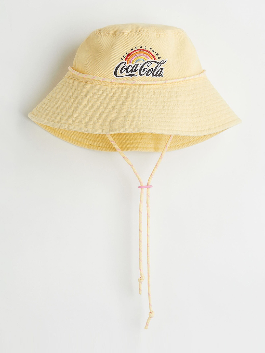 

H&M Women Yellow Chin-strap bucket hat