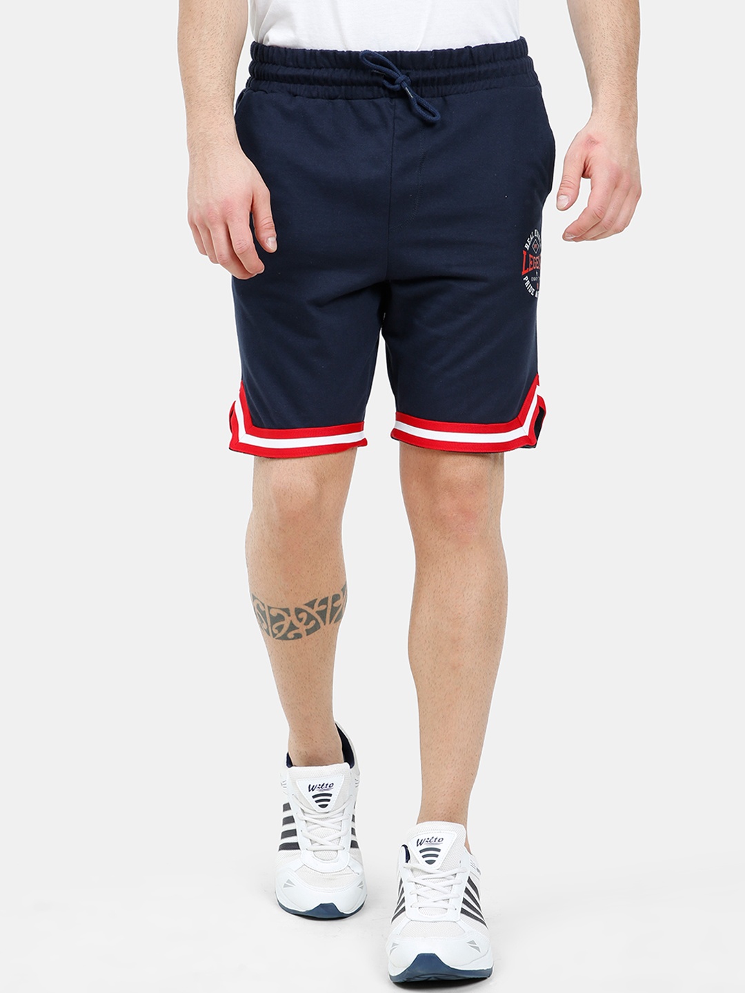 

ARDEUR Men Navy Blue Sports Shorts
