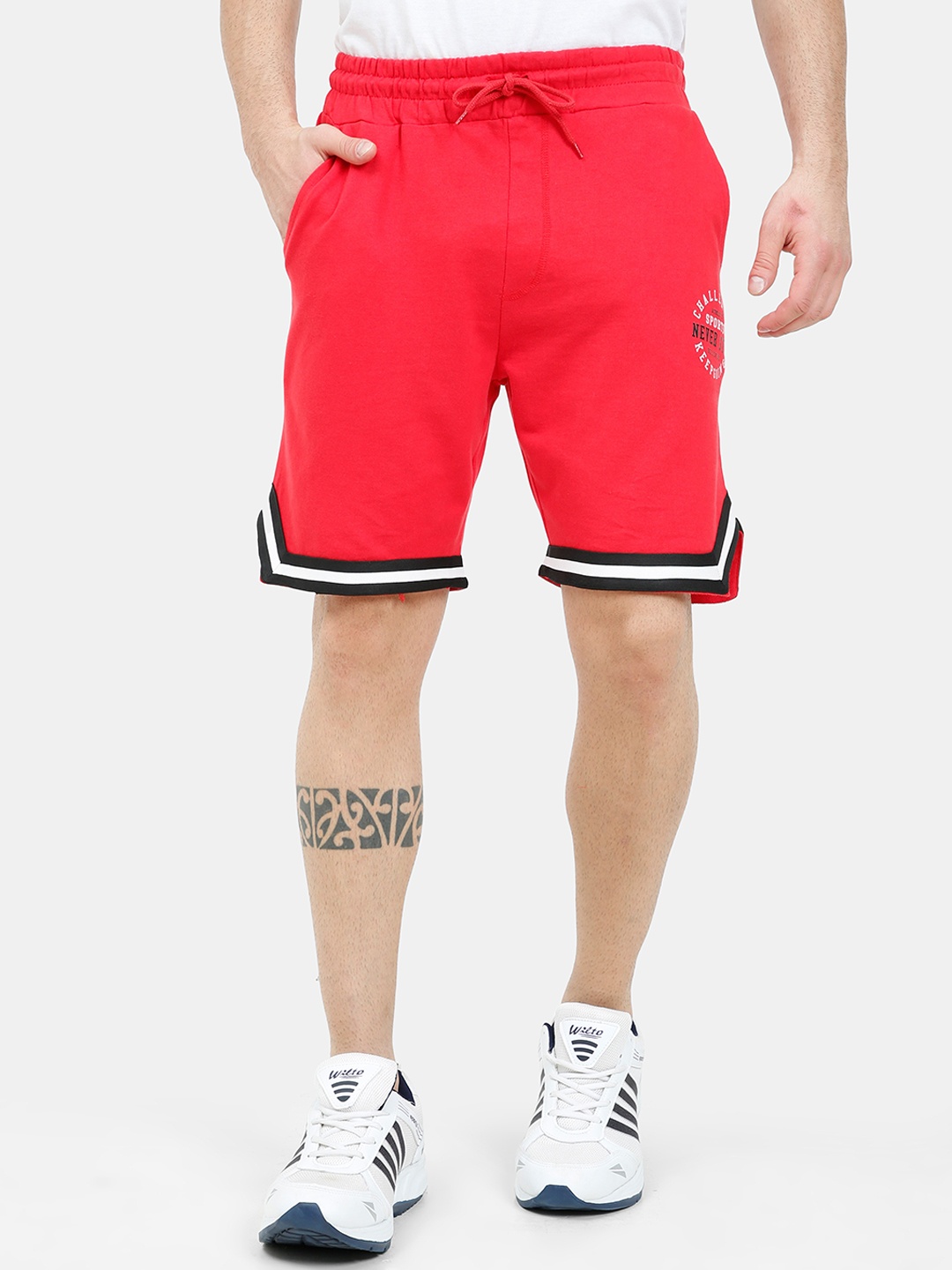 

ARDEUR Men Red Training or Gym Sports Shorts