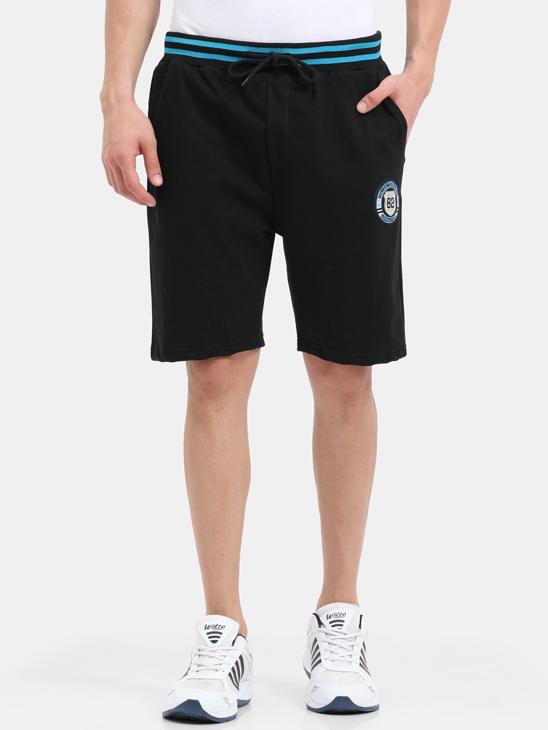 

ARDEUR Men Black Training or Gym Sports Shorts