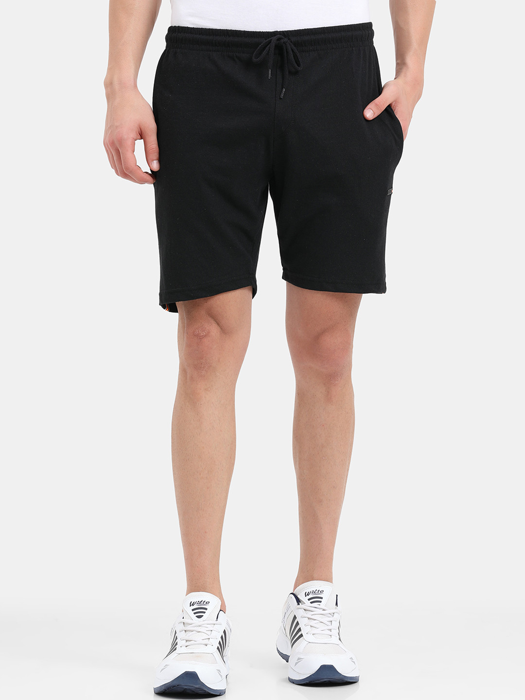 

ARDEUR Men Black Training or Gym Sports Cotton Shorts