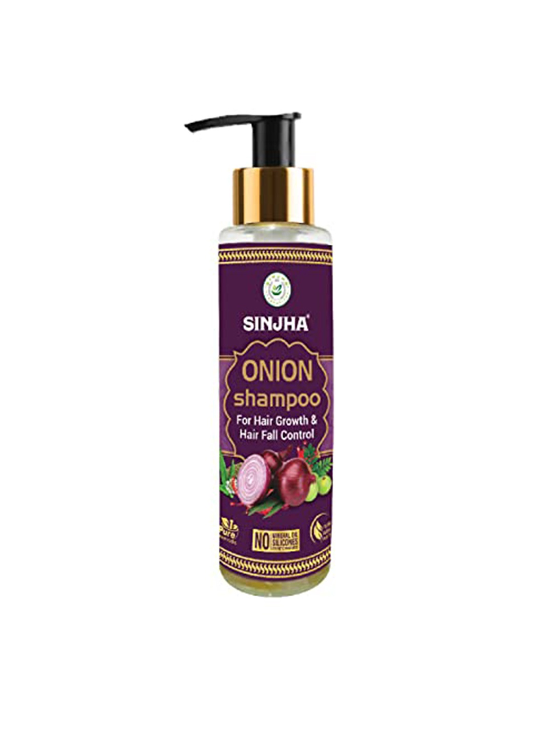 

SINJHA Onion Shampoo For Hair Growth & Hair Fall Control - 100ml, Purple