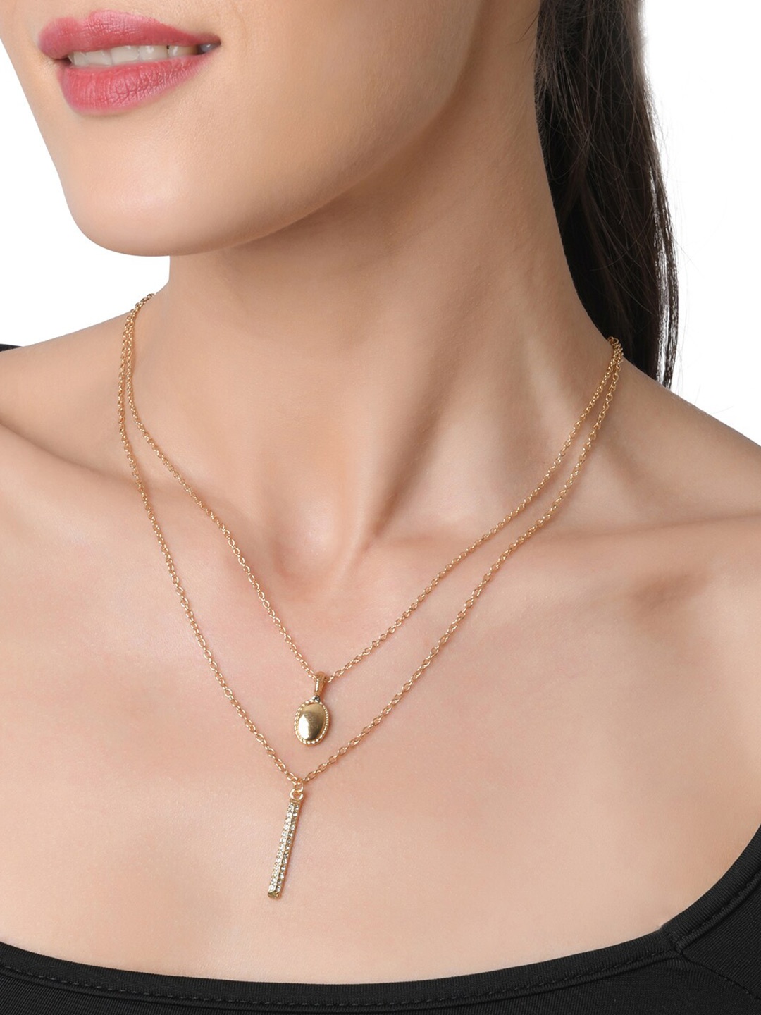 

Lilly & sparkle Gold-Plated Layered Necklace