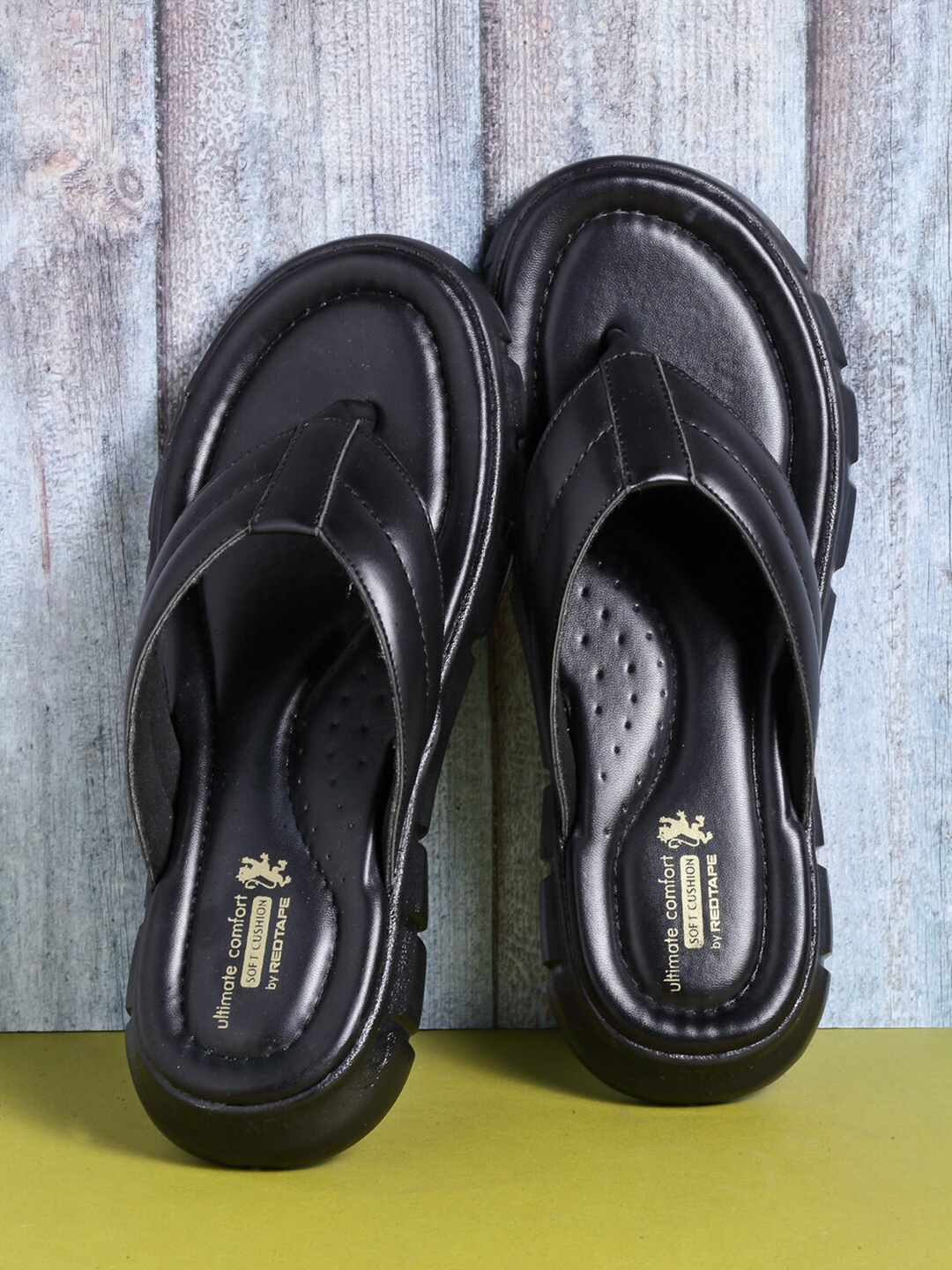 

Red Tape Men Black Comfort Sandals