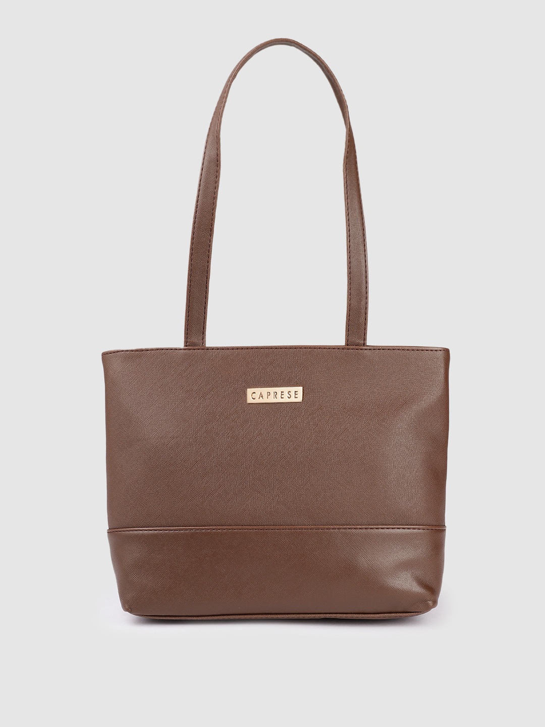 

Caprese Brown Solid Leather Structured Shoulder Bag