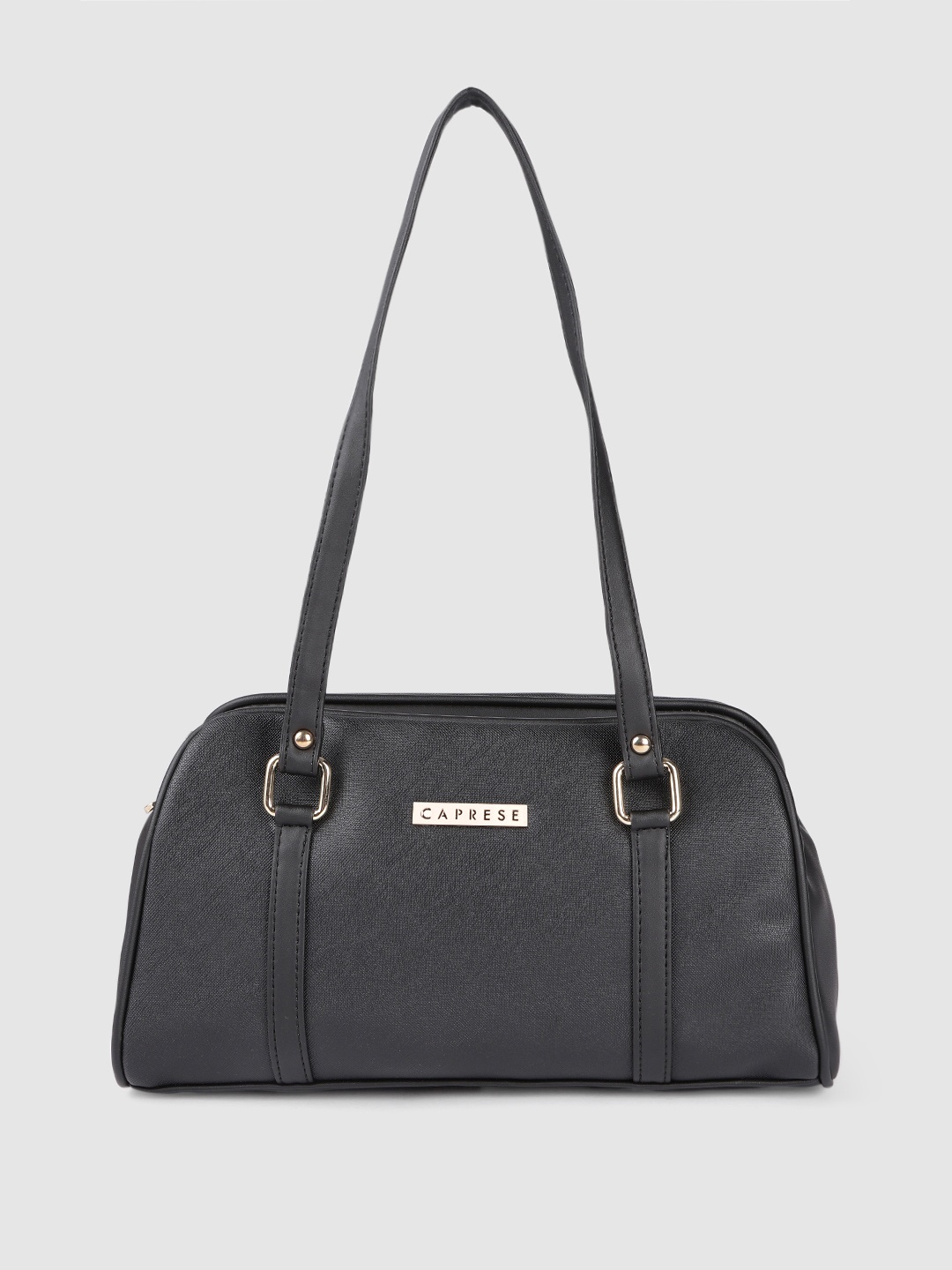 

Caprese Black Solid Shoulder Bag