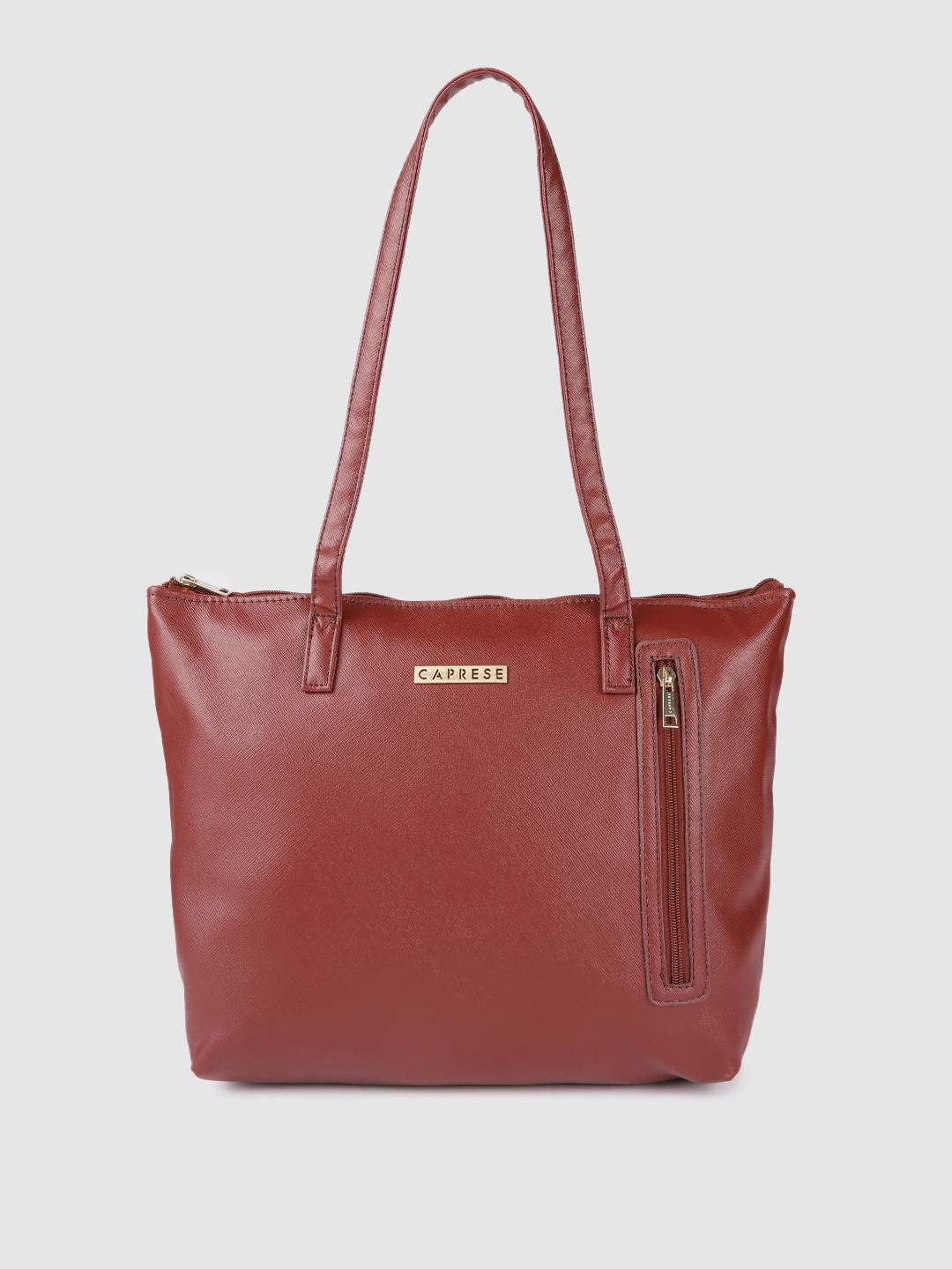 

Caprese Maroon Leather Shoulder Bag