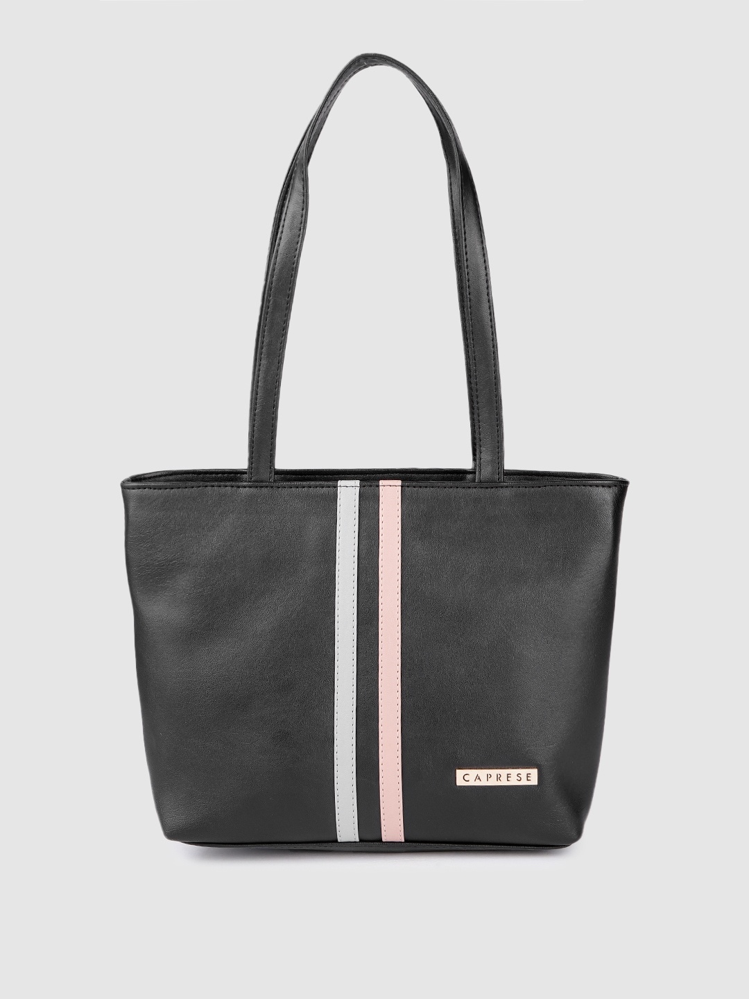 

Caprese Black Solid Shoulder Bag