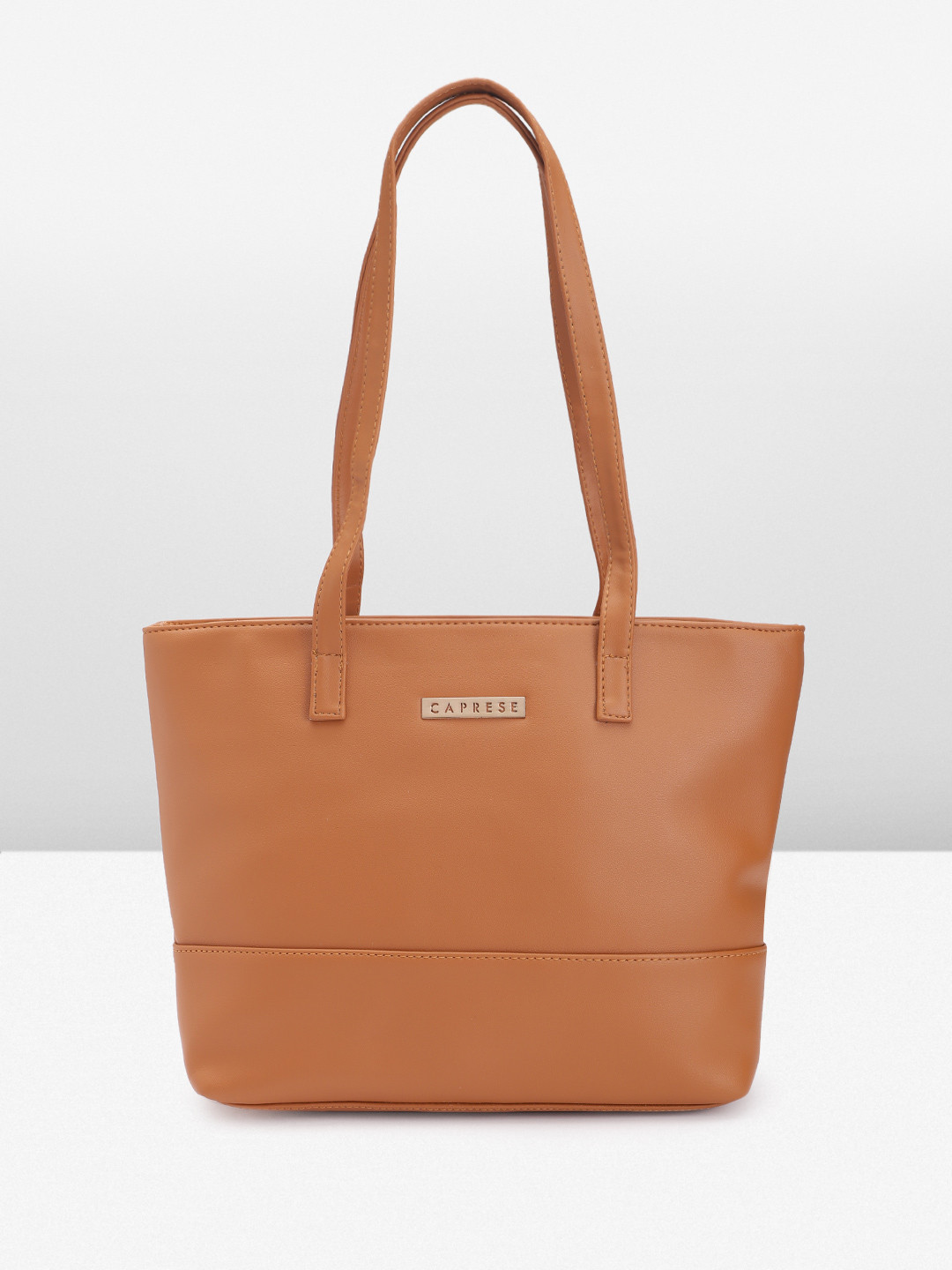 

Caprese Leather Structured Shoulder Bag, Brown