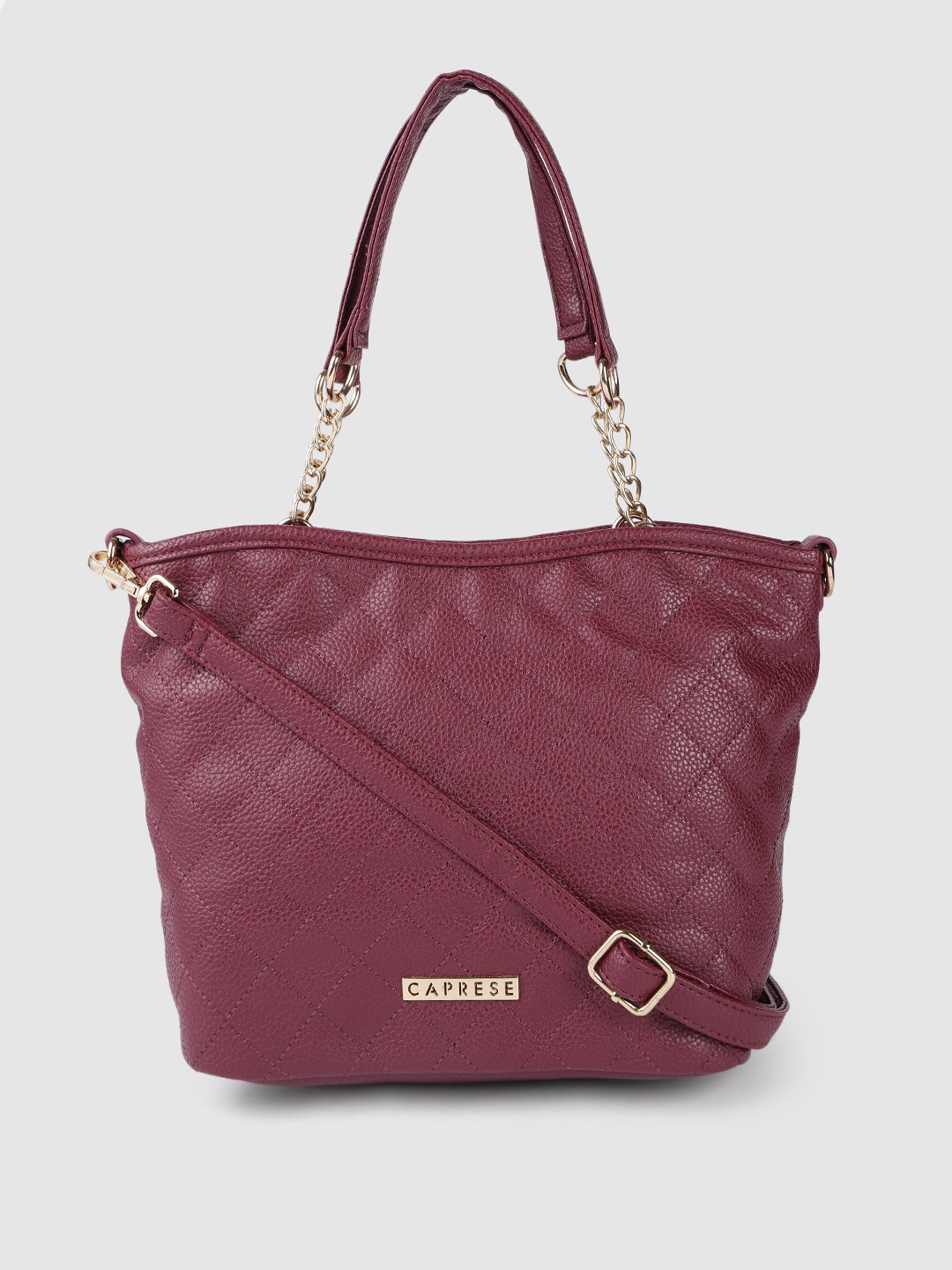 

Caprese Maroon Quilted Shoulder Bag