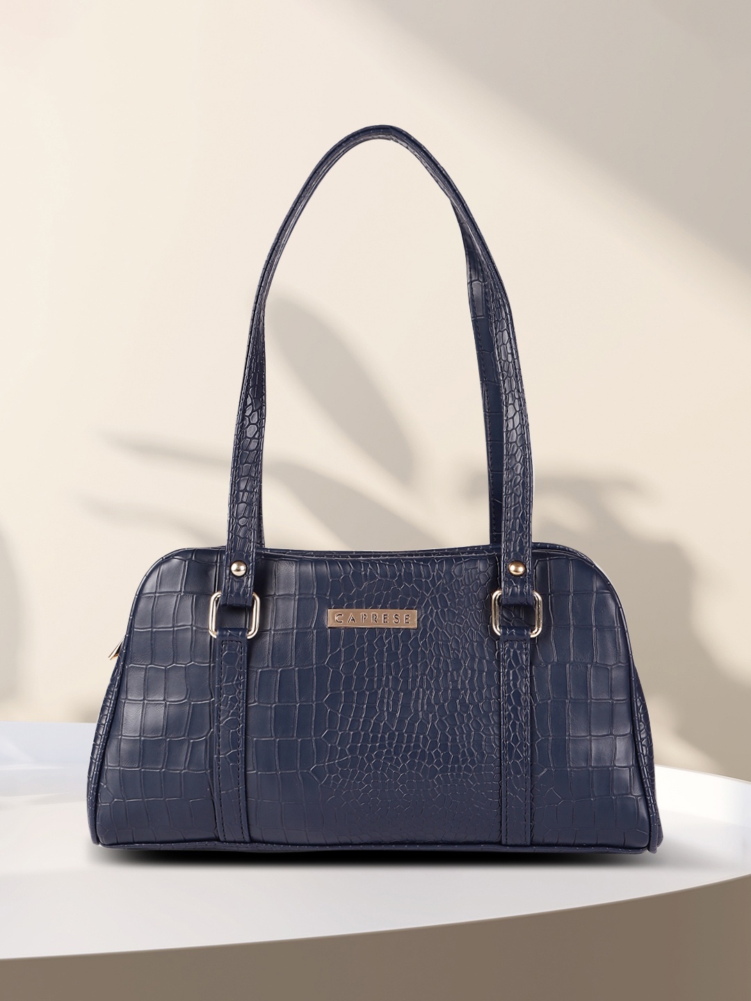 

Caprese Navy Blue Textured Shoulder Bag