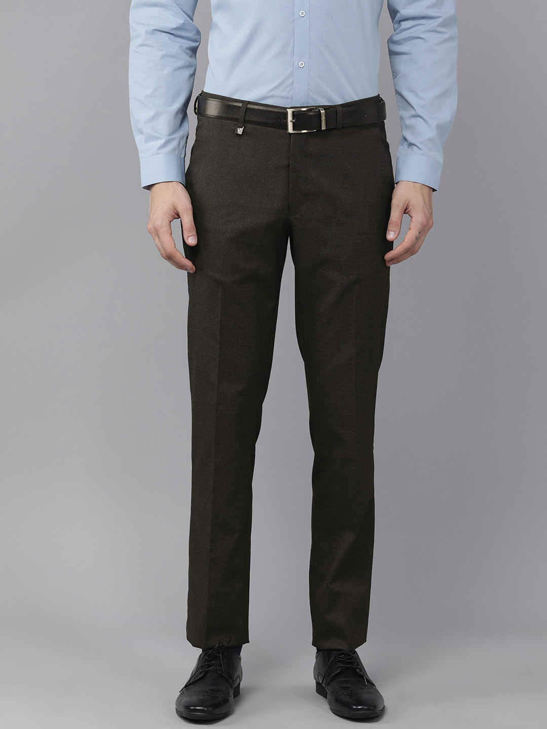 

V Dot Men Brown Skinny Fit Trousers