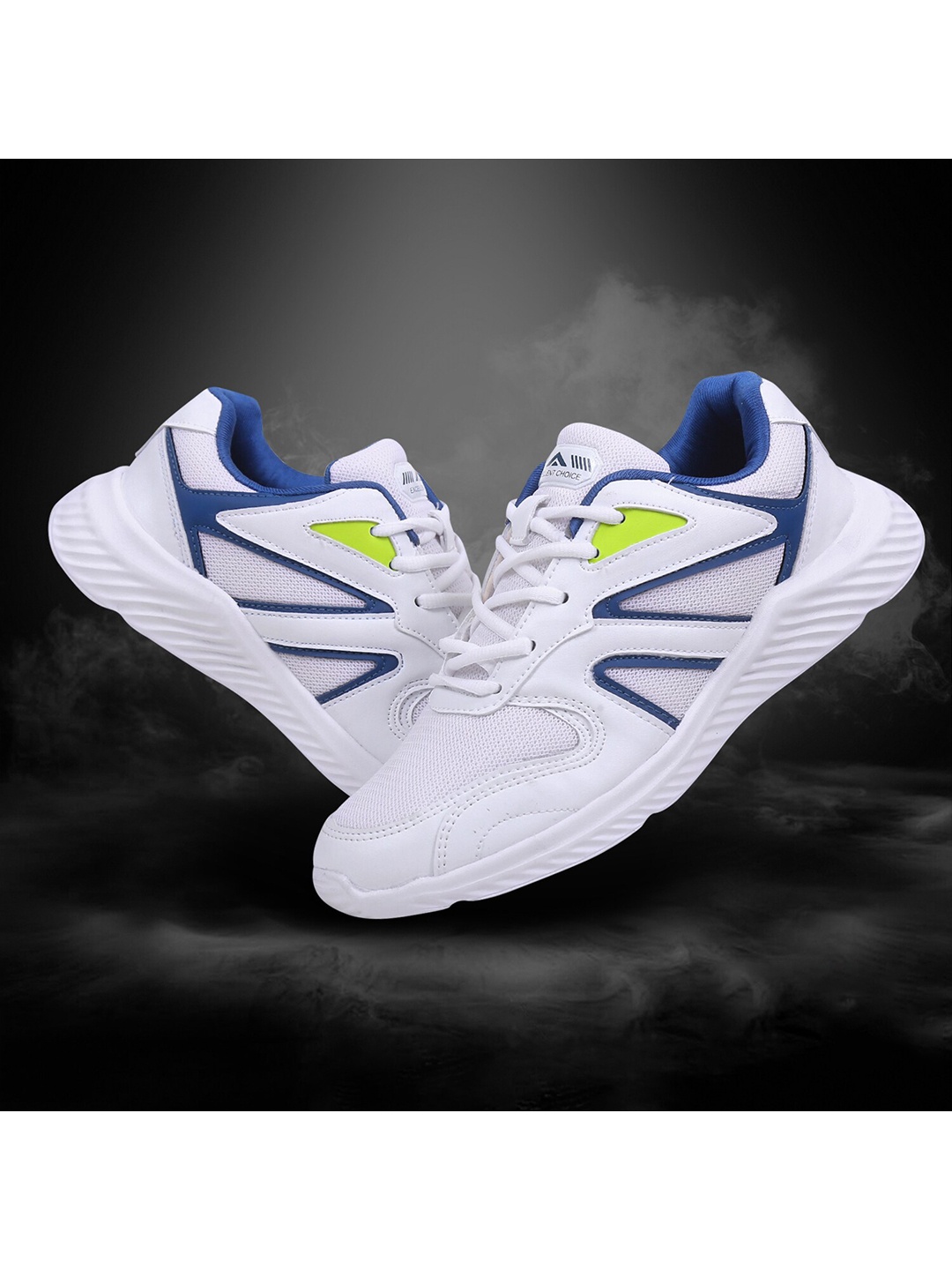 

ASIAN Men White Mesh Running Sports Shoes
