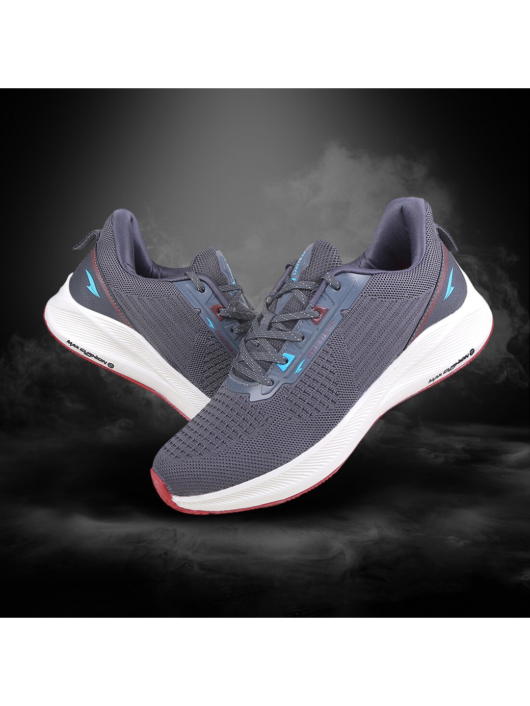 

ASIAN Men Grey Mesh Running Shoes
