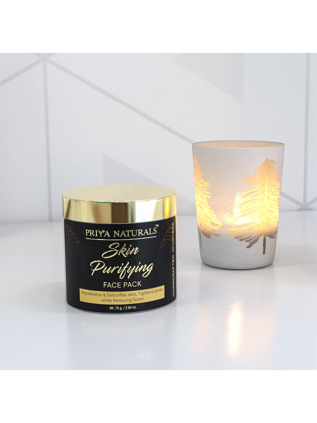 

PRIYA NATURALS Ayurveda Skin Purifying Face Pack - 75g, Black