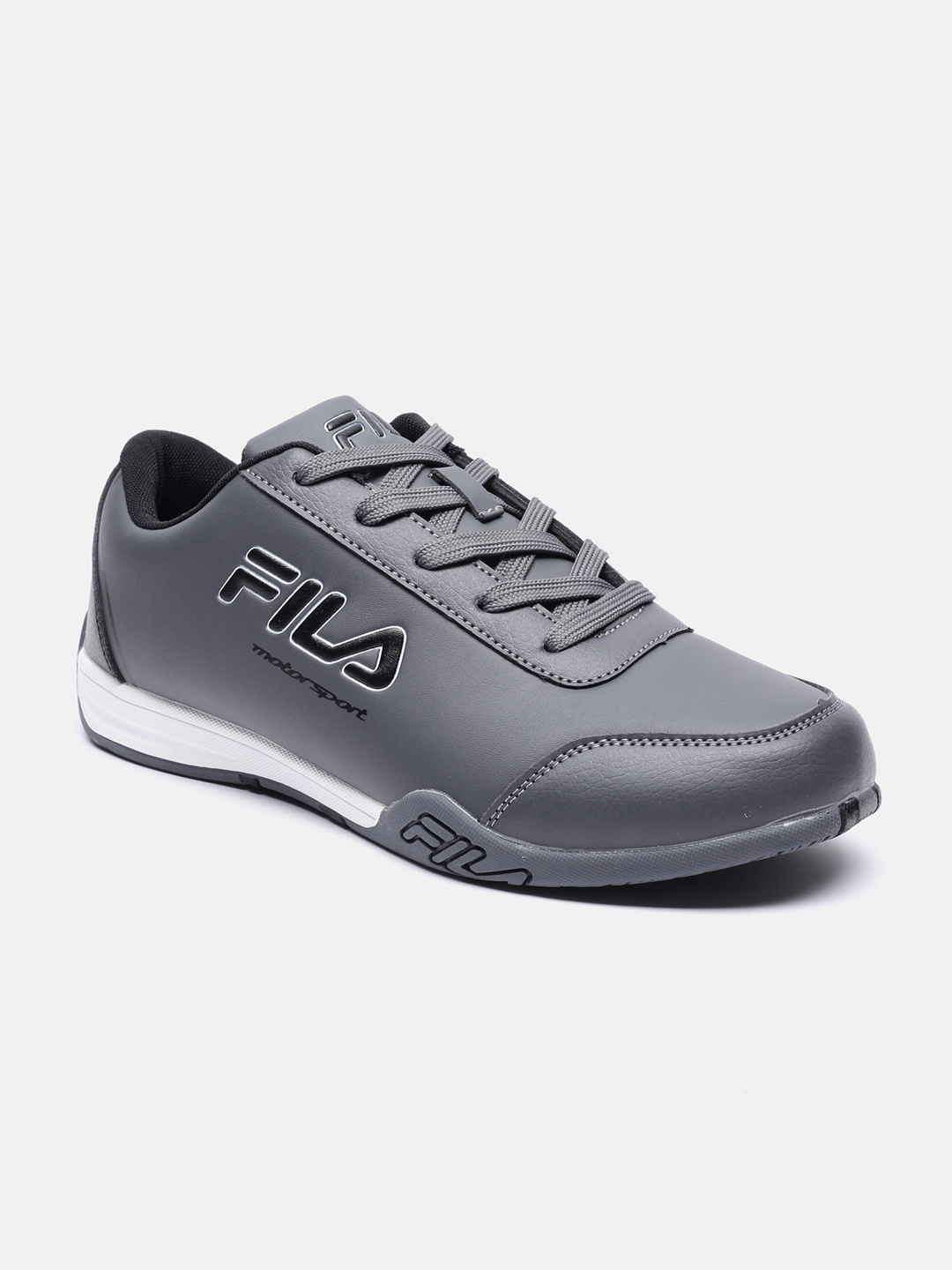 

FILA Men APEX Motorsport PU Lace-Up Sneakers, Grey