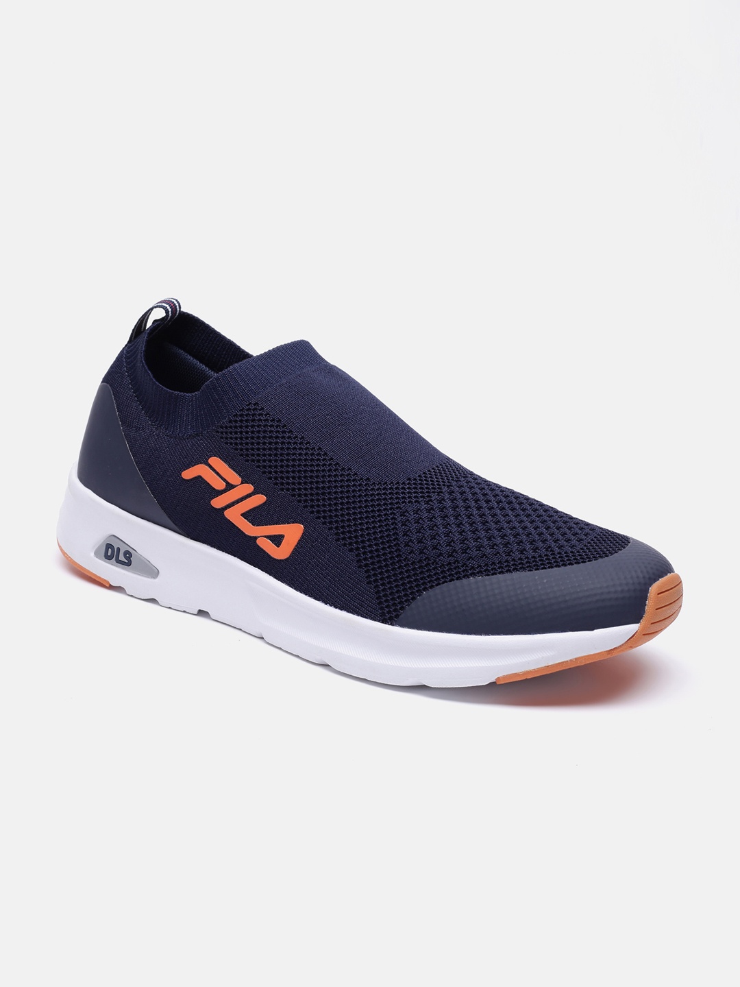 

FILA Men Blue Woven Design PU Slip-On Sneakers