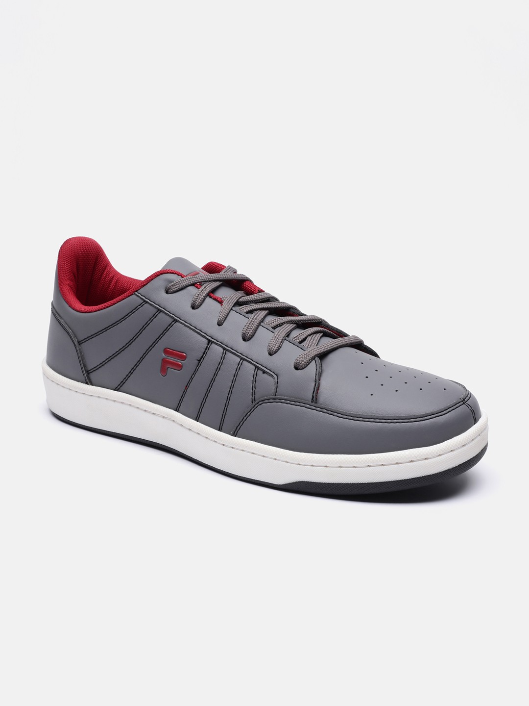 

FILA Men Grey Textured PU Sneakers
