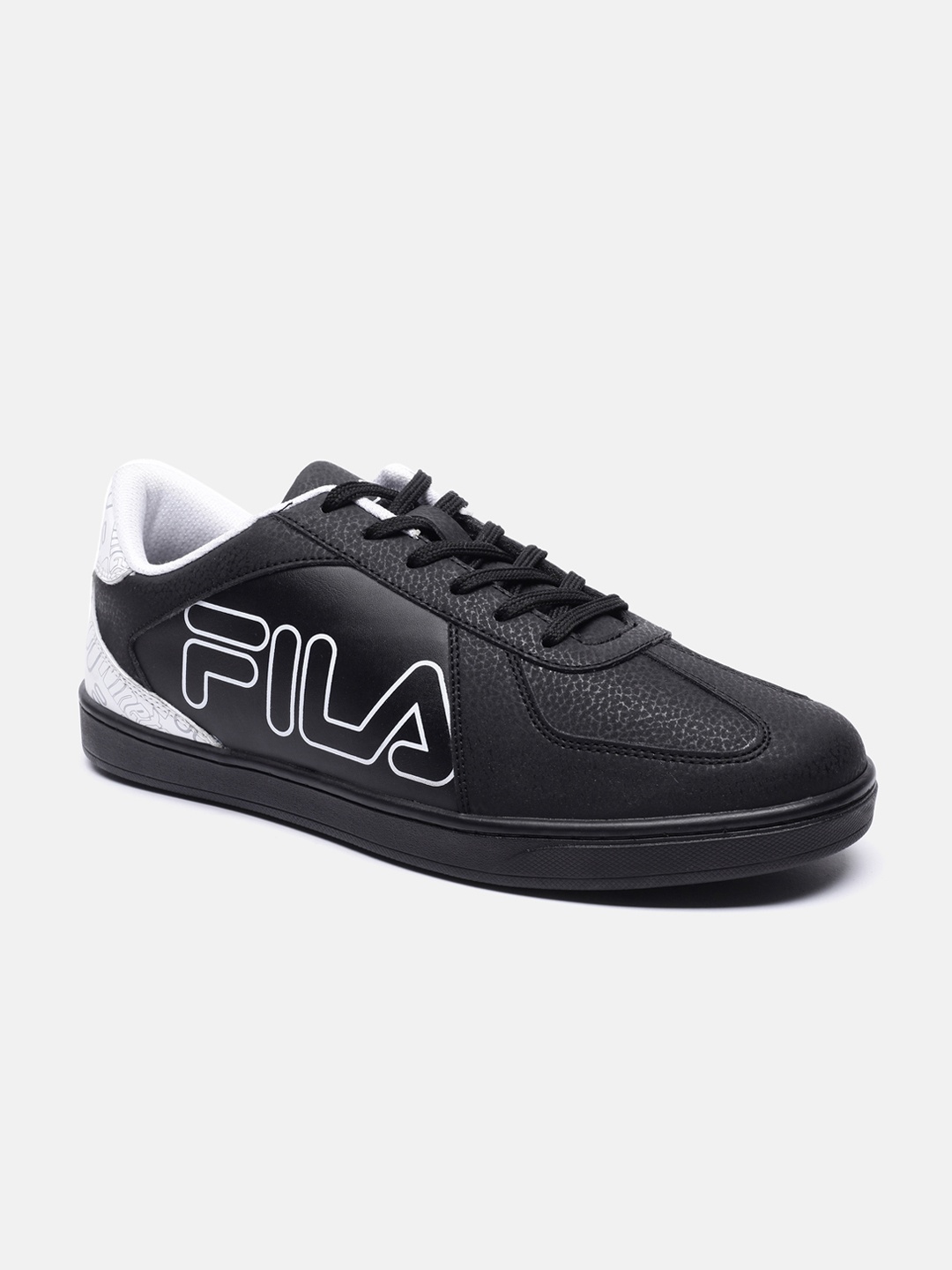 

FILA Men Black Printed PU Sneakers
