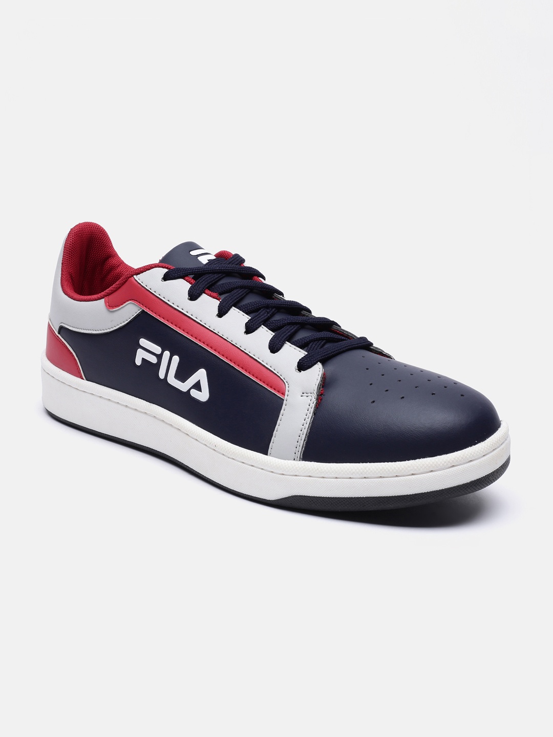

FILA Men Blue Colourblocked PU Sneakers