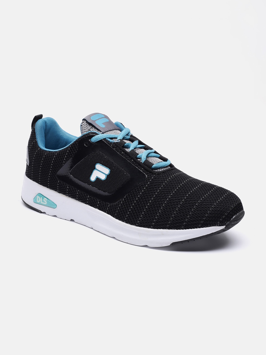 

FILA Men Black & Blue Printed PU Sneakers