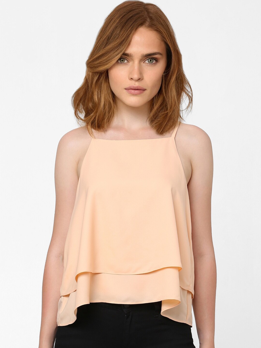 

Vero Moda Peach-Coloured A-Line Top