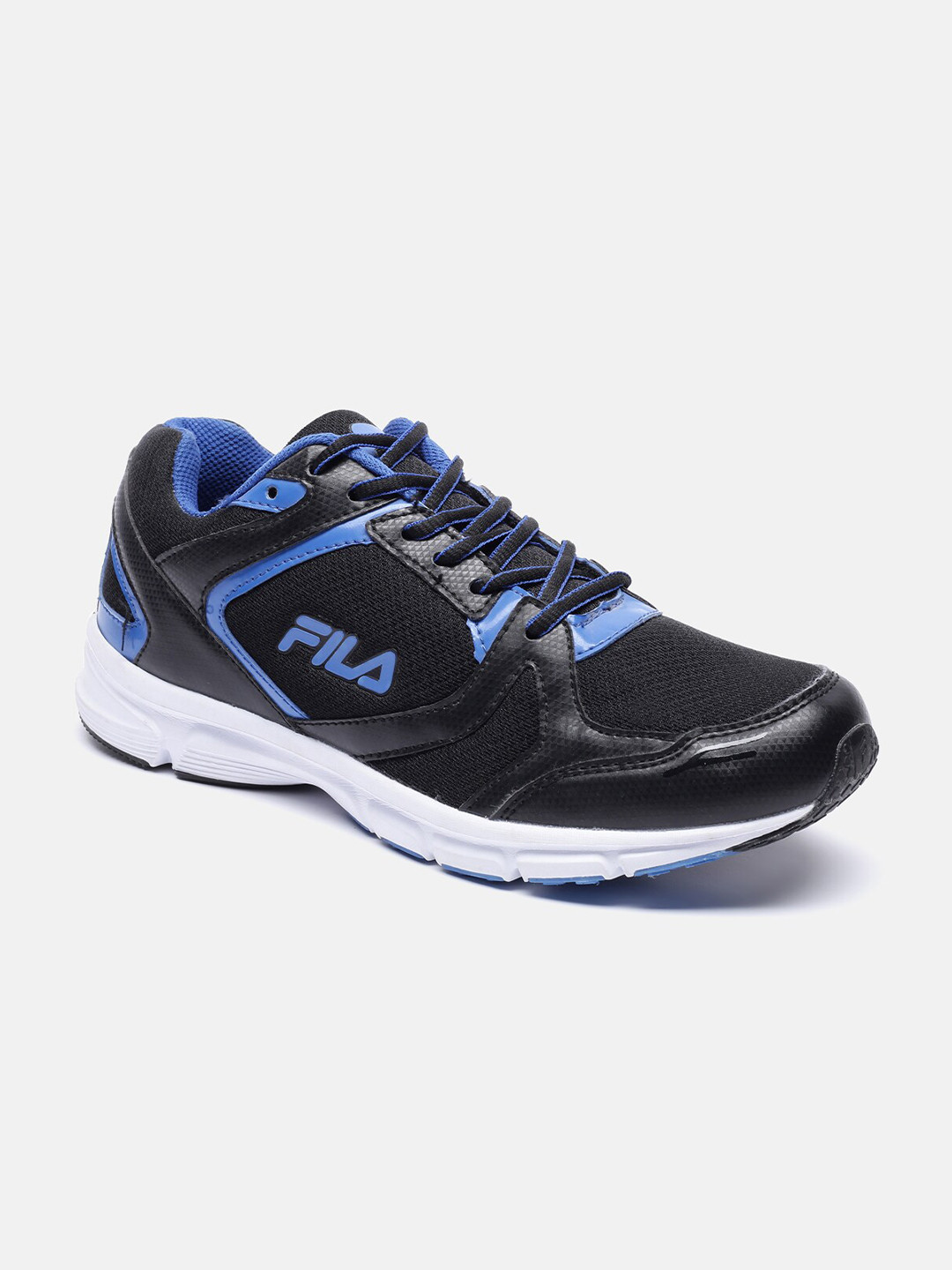 

FILA Men Black & Blue Running Shoes