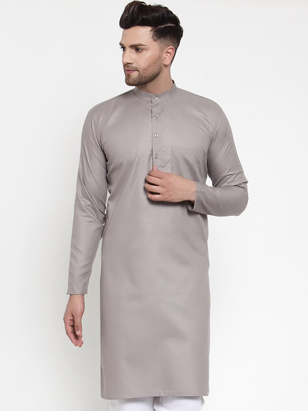 

Jompers Men Grey Kurta