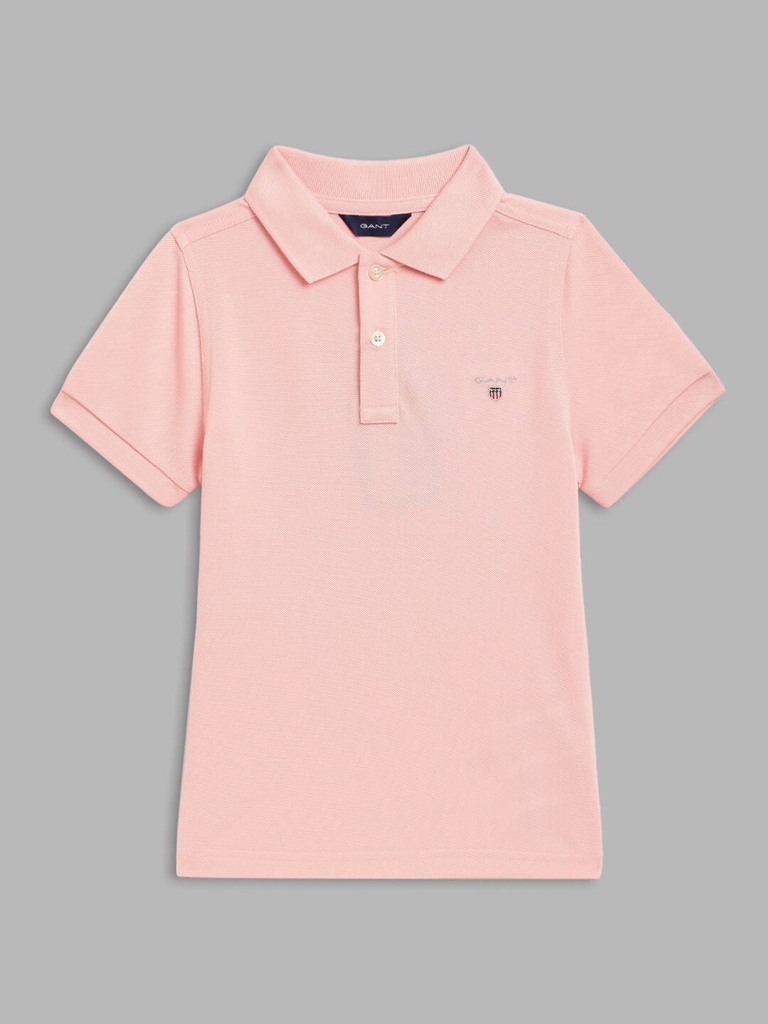 

GANT Boys Pink Polo Collar Applique T-shirt