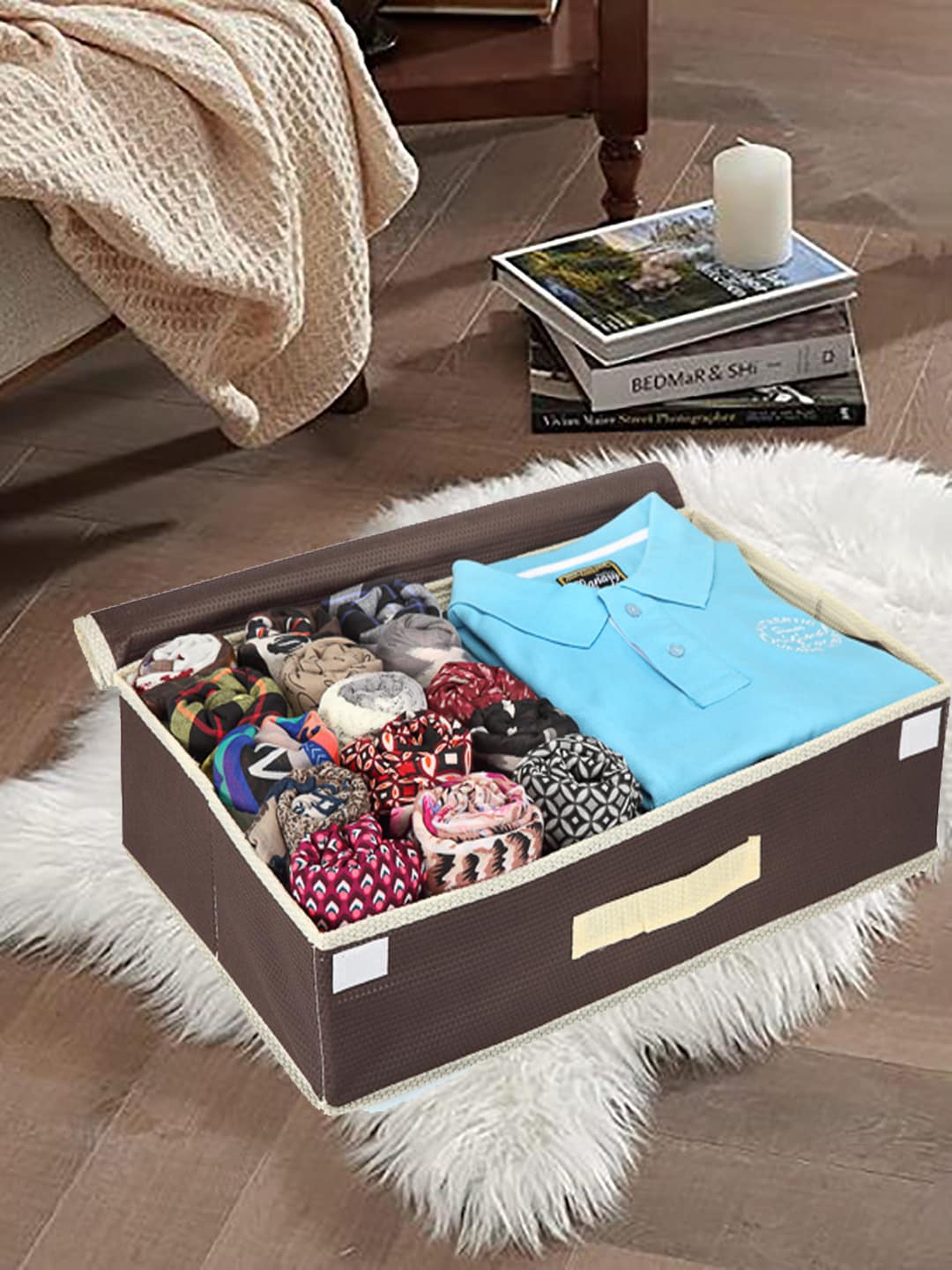 

My Gift Booth Brown Solid Lingerie Organiser
