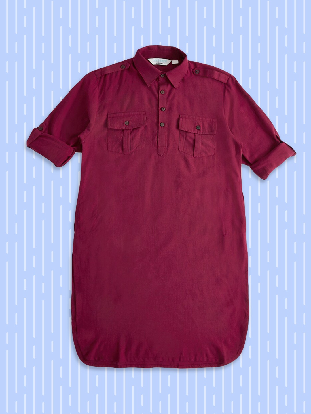 

indus route by Pantaloons Boys Maroon Pathani Kurta