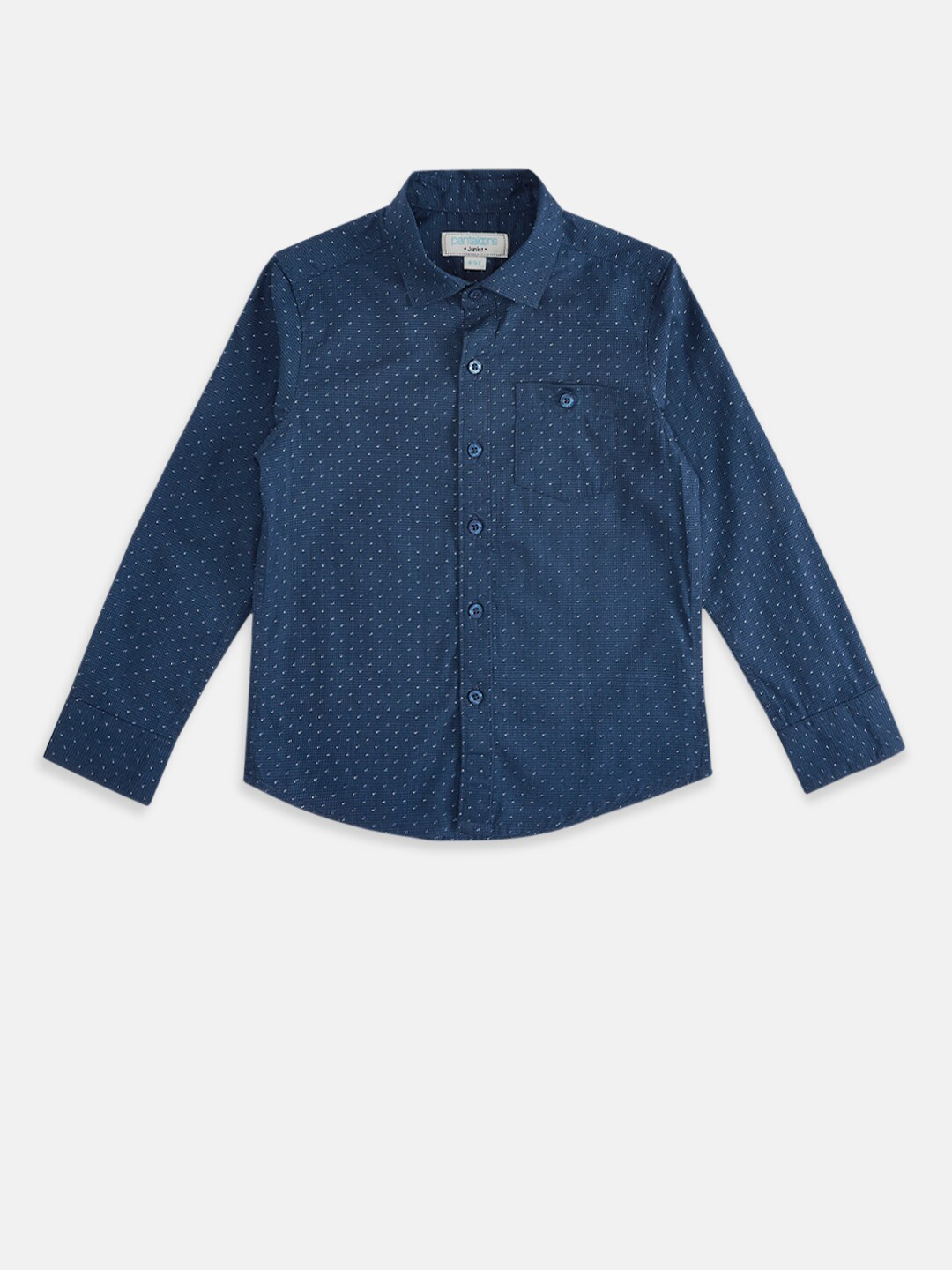 

Pantaloons Junior Boys Navy Blue Printed Casual Shirt