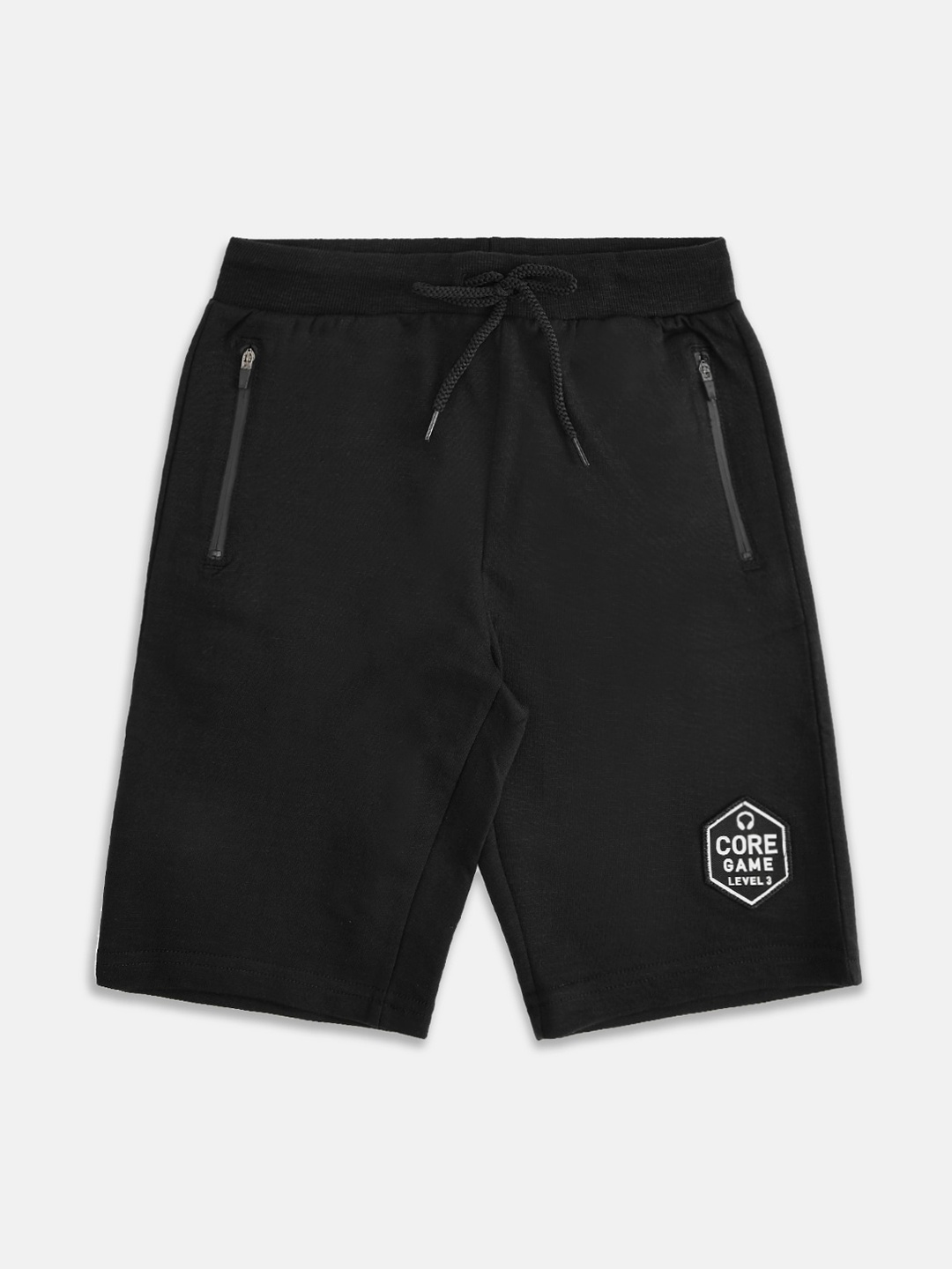 Pantaloons Junior Boys Black Shorts