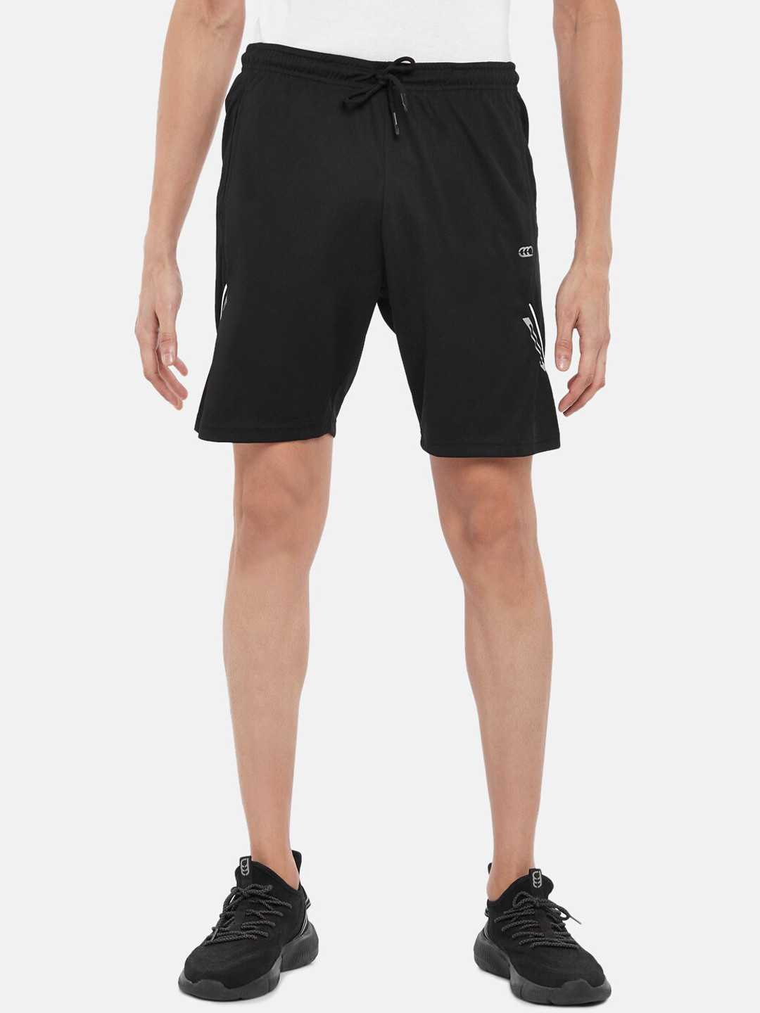 

Ajile by Pantaloons Men Black Slim Fit Running Fashion Shorts