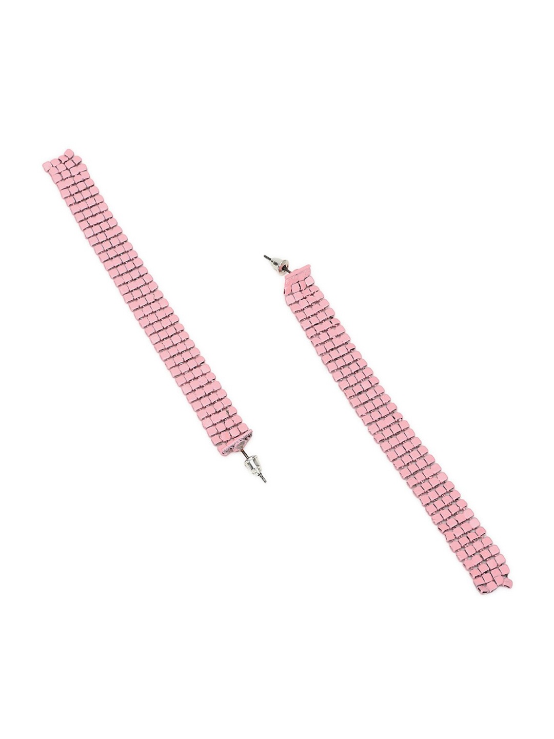 

FOREVER 21 Pink Square Drop Earrings