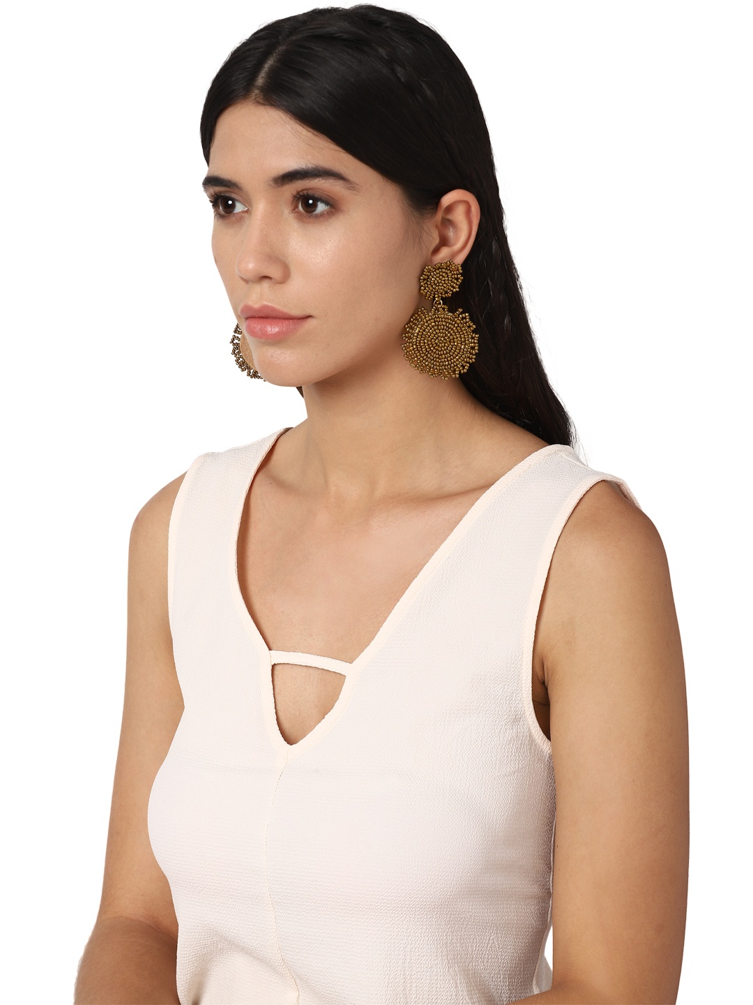 

FOREVER 21 Brown Contemporary Drop Earrings