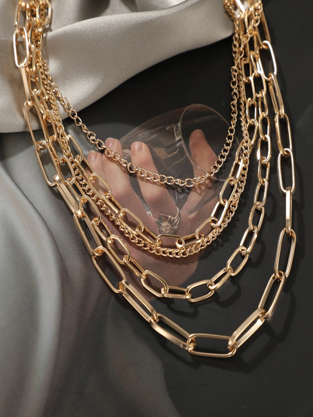 

HOT AND BOLD Gold-Plated Layered Necklace
