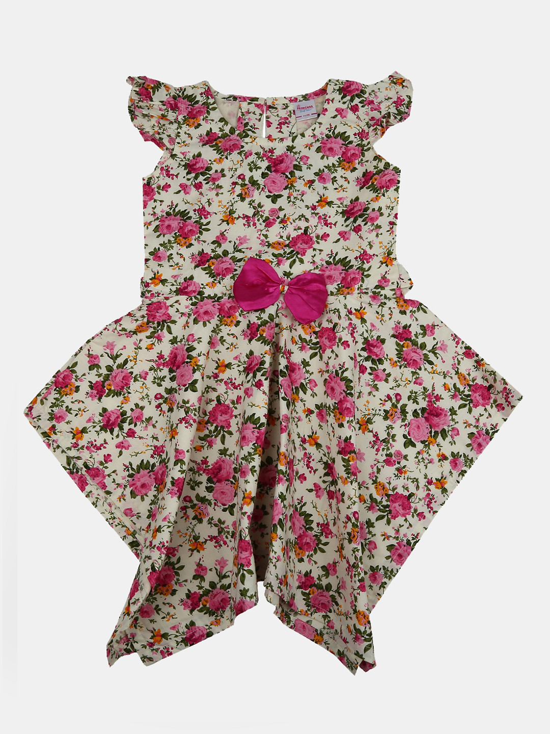 

V-Mart Pink Floral Georgette Dress