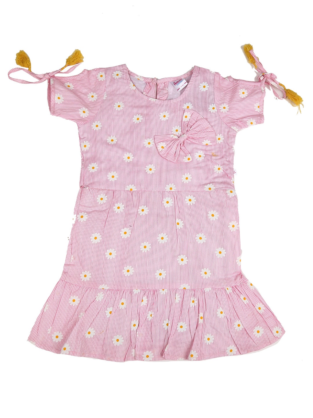 

V-Mart Pink Georgette A-Line Dress